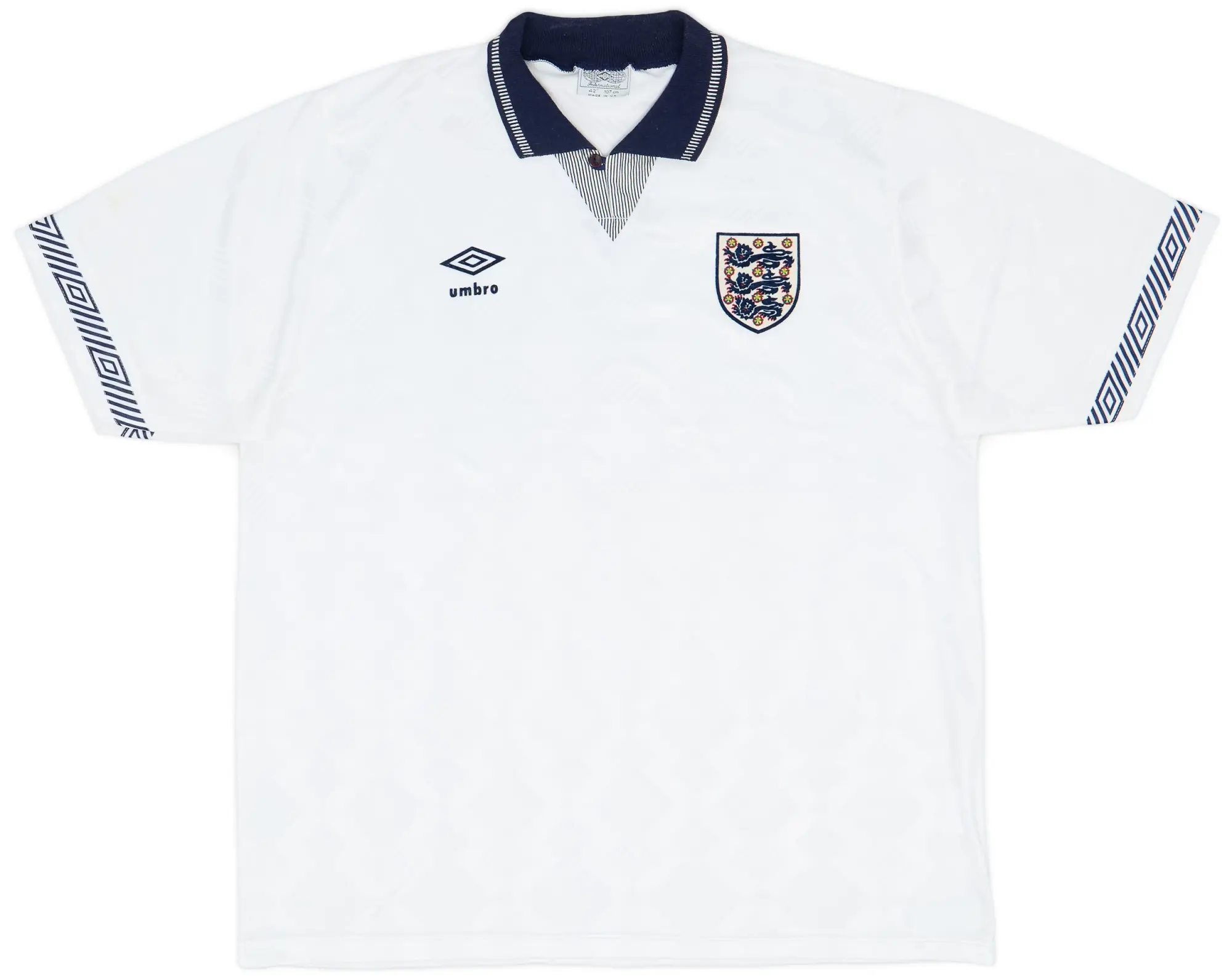 Umbro 1990-92 England Home Shirt - 8/10 - (L)