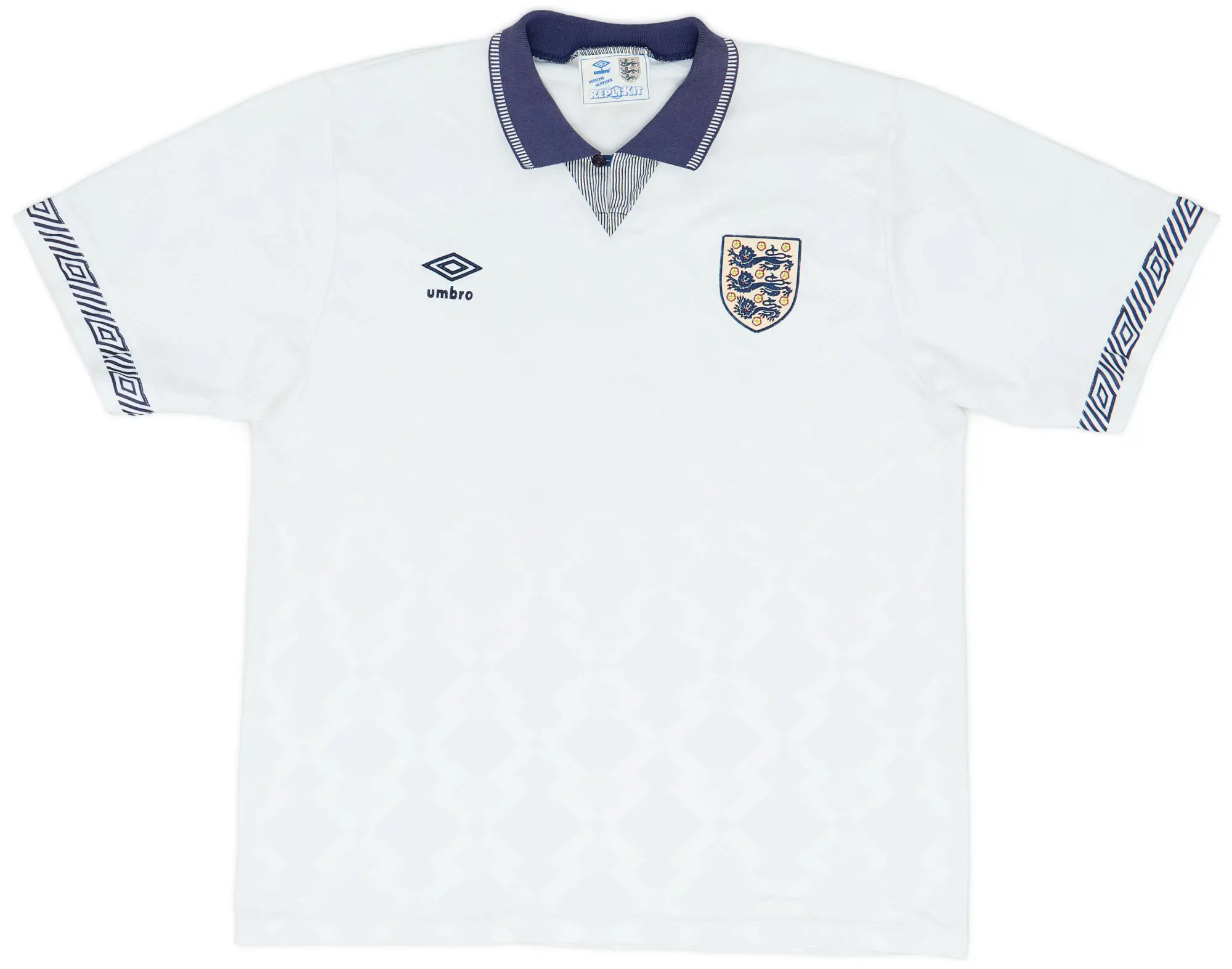 Umbro 1990-92 England Home Shirt - 8/10 - (XL)