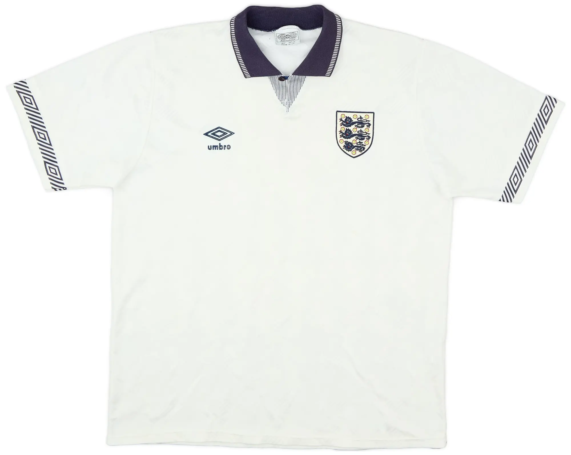 Umbro 1990-92 England Home Shirt - 8/10 - (L)