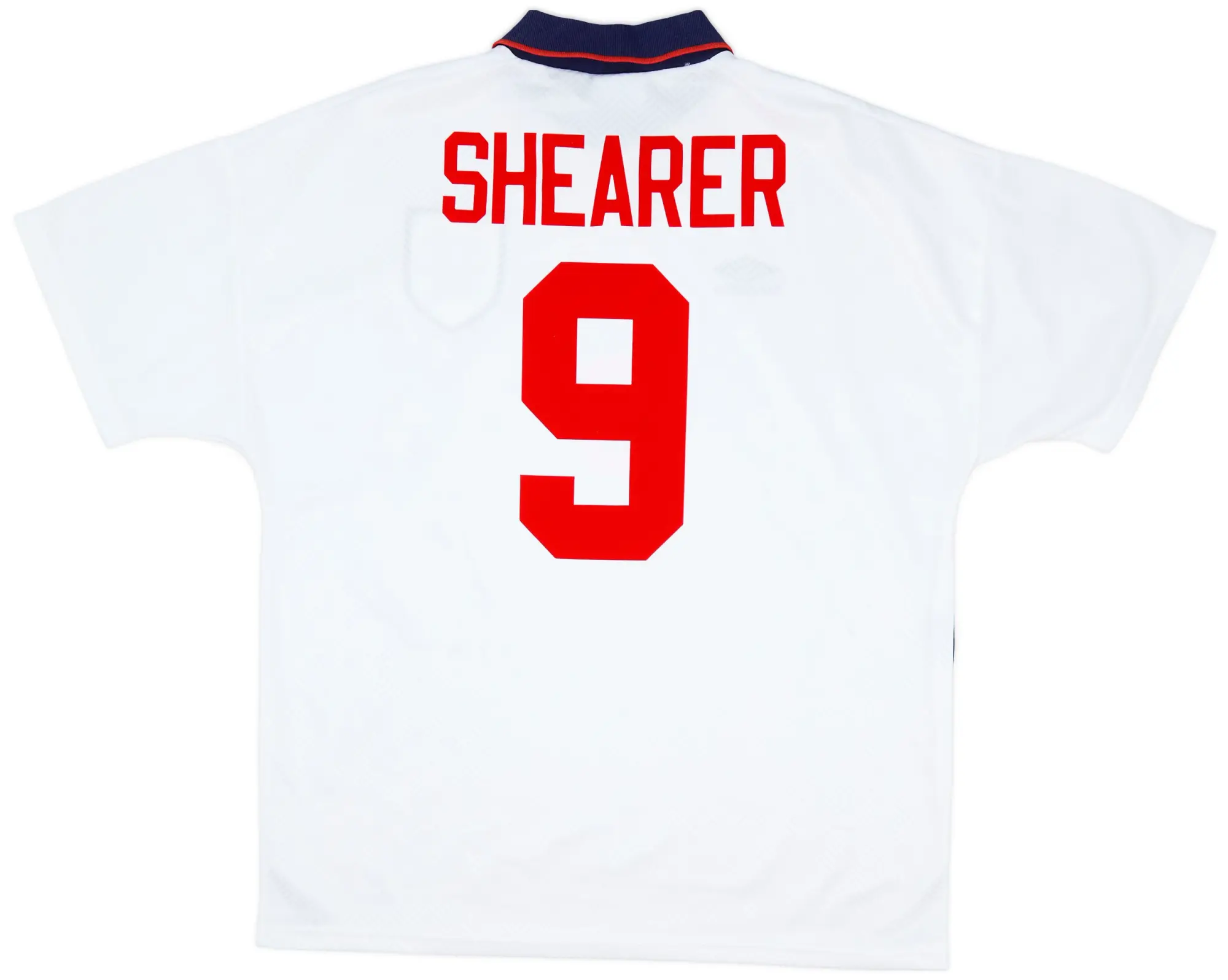 Umbro 1993-95 England Home Shirt Shearer #9 - 9/10 - (XL)