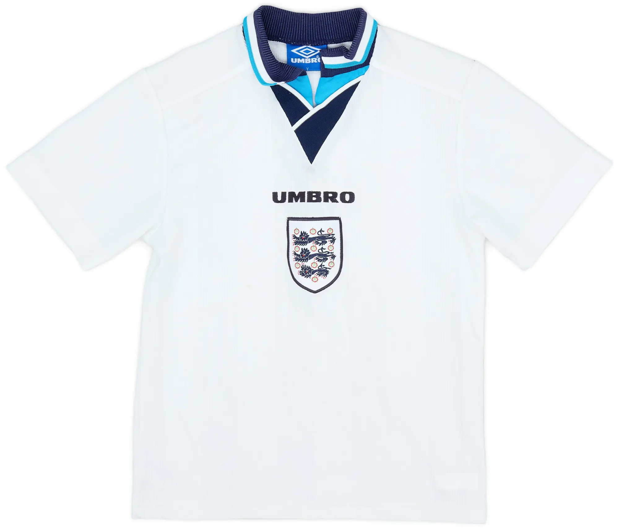 Umbro 1995-97 England Home Shirt - 7/10 - (L.Boys)