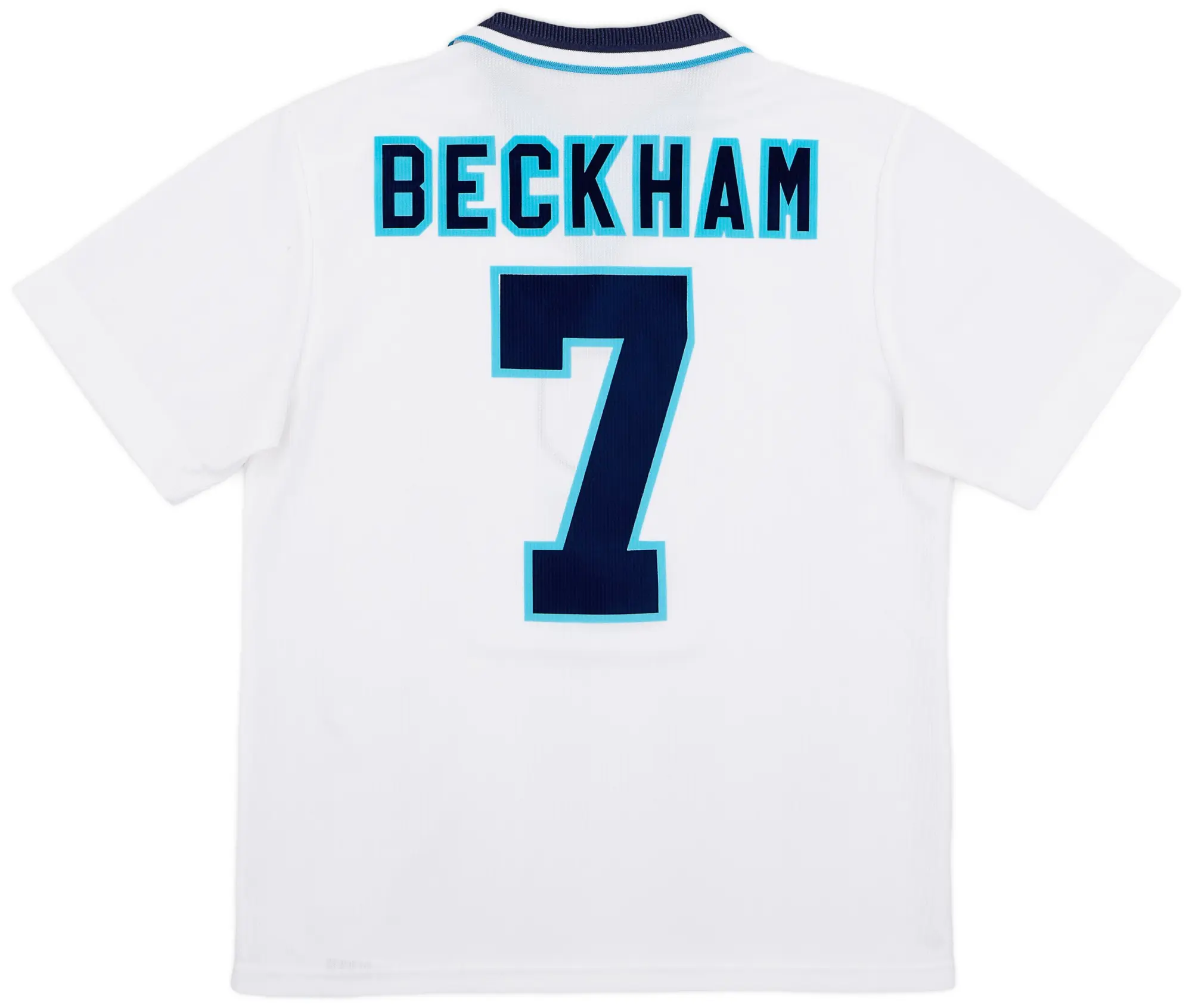 Umbro 1995-97 England Home Shirt Beckham #7 - 9/10 - (M)