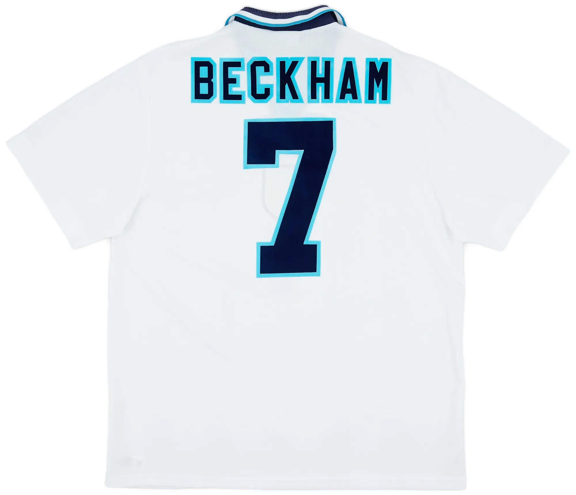 Umbro 1995-97 England Home Shirt Beckham #7 - 8/10 - (XL)