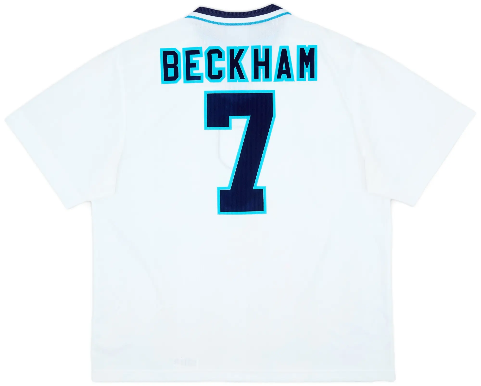 Umbro 1995-97 England Home Shirt Beckham #7 - 8/10 - (XXL)