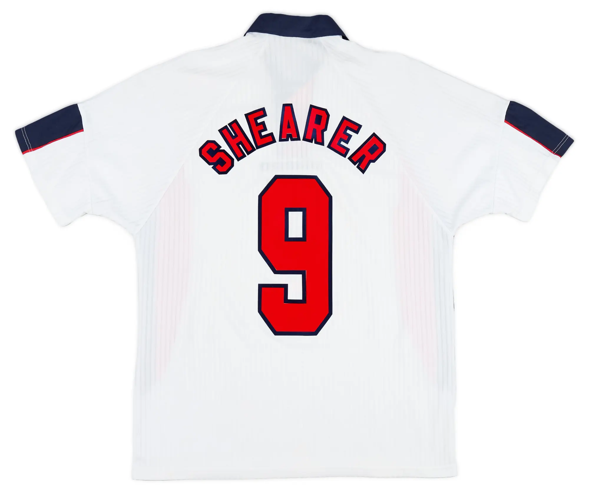 Umbro 1997-99 England Home Shirt Shearer #9 - 6/10 - (L)