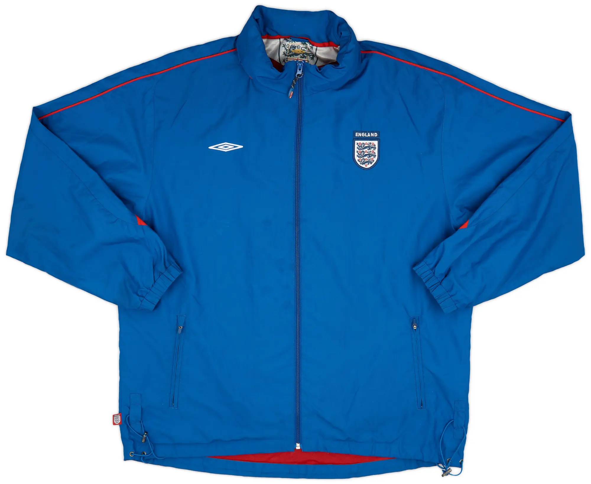 2004-05 England Umbro Hooded Track Jacket - 7/10 - (XL)