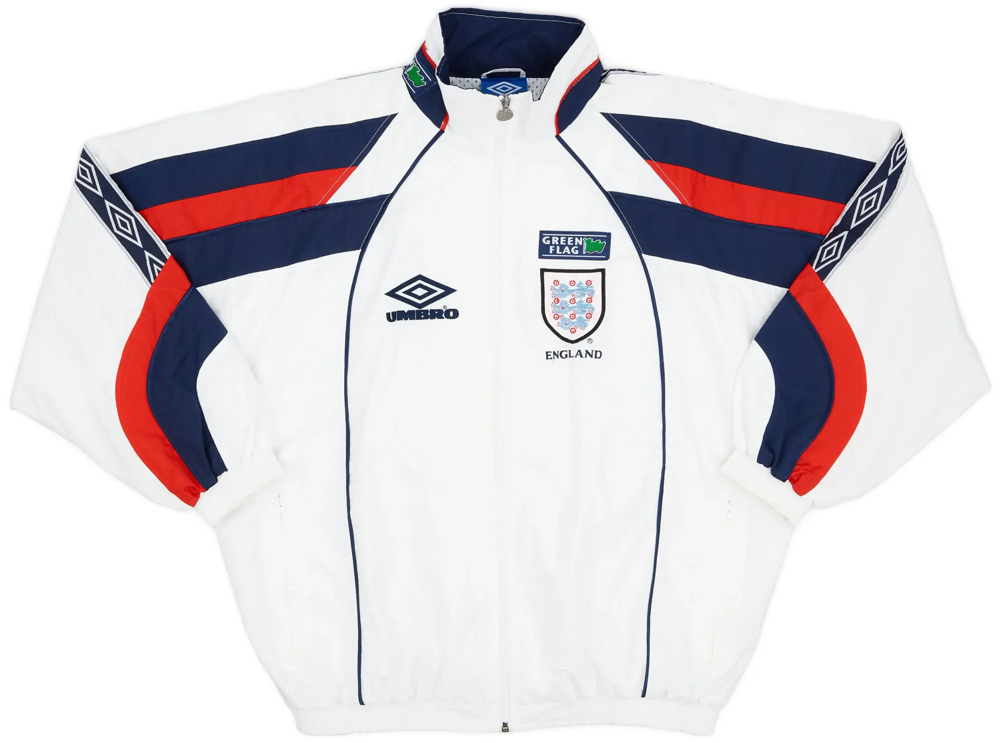 1998-00 England Umbro Track Jacket - 9/10 - (XL)