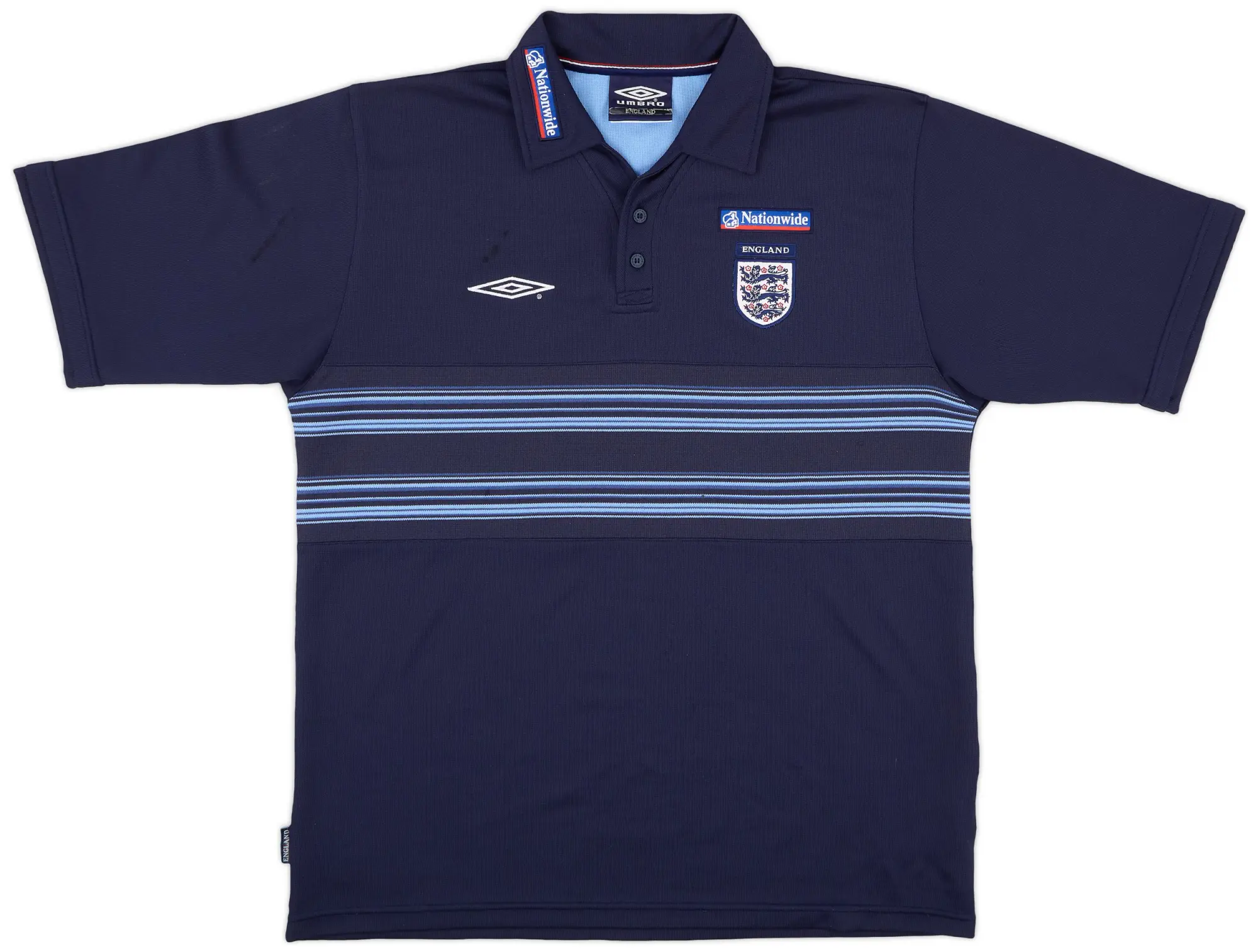 2000-01 England Umbro Polo Shirt - 7/10 - (L)