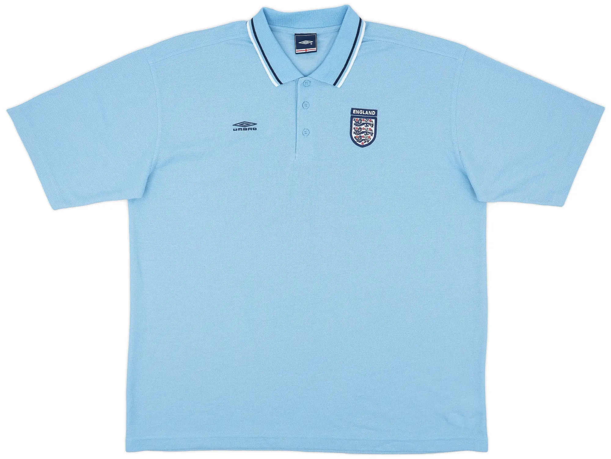 2002-03 England Umbro Polo Shirt - 7/10 - (XXL)
