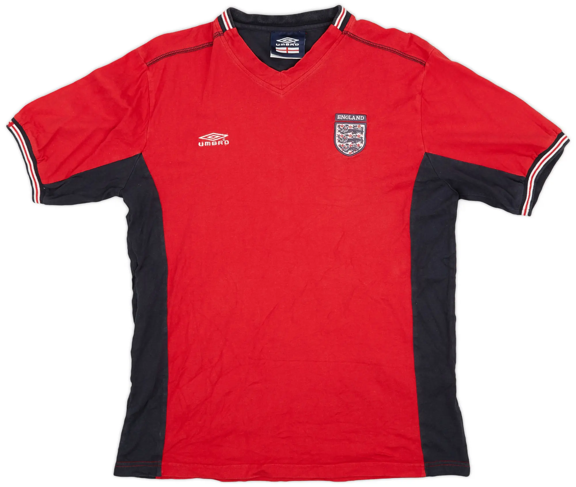 2002-04 England Umbro Training Cotton Tee - 7/10 - (M)