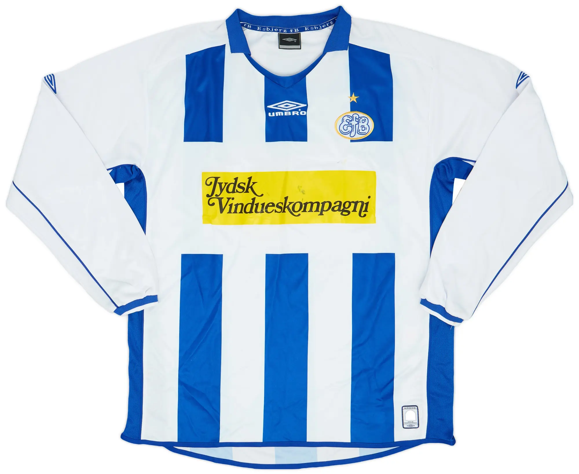 Umbro 2005-06 Esbjerg Home L/S Shirt - 8/10 - (XL)