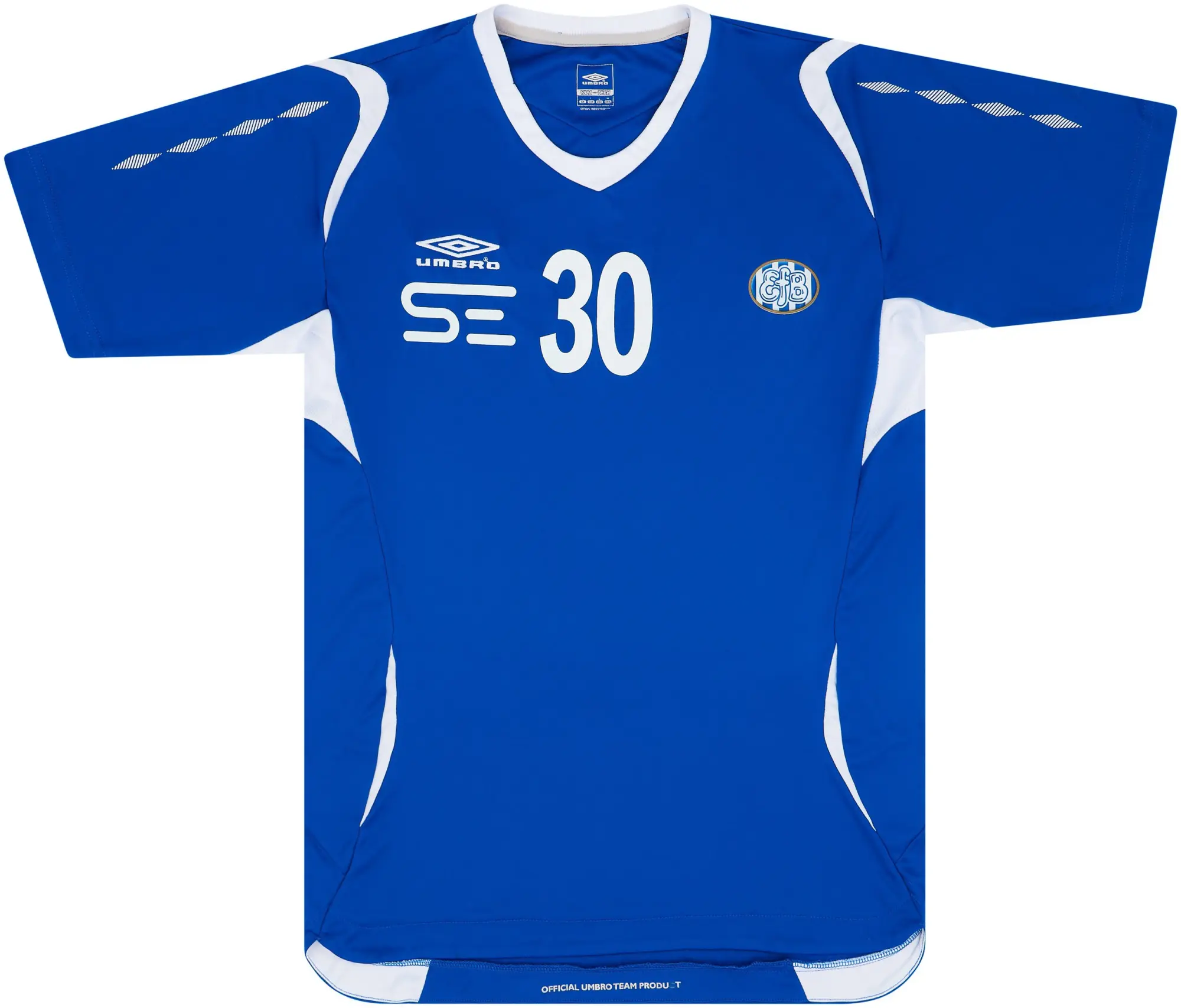 Umbro 2007-08 Esbjerg Player Issue Training Shirt #30 - 8/10 - (L)