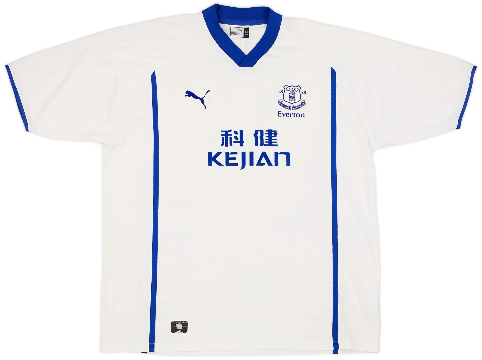 ウェア PUMA Everton Away SS Jersey M Puma Everton Mens SS Away Shirt 2002/03 | EVEA02091LG | FOOTY.COM