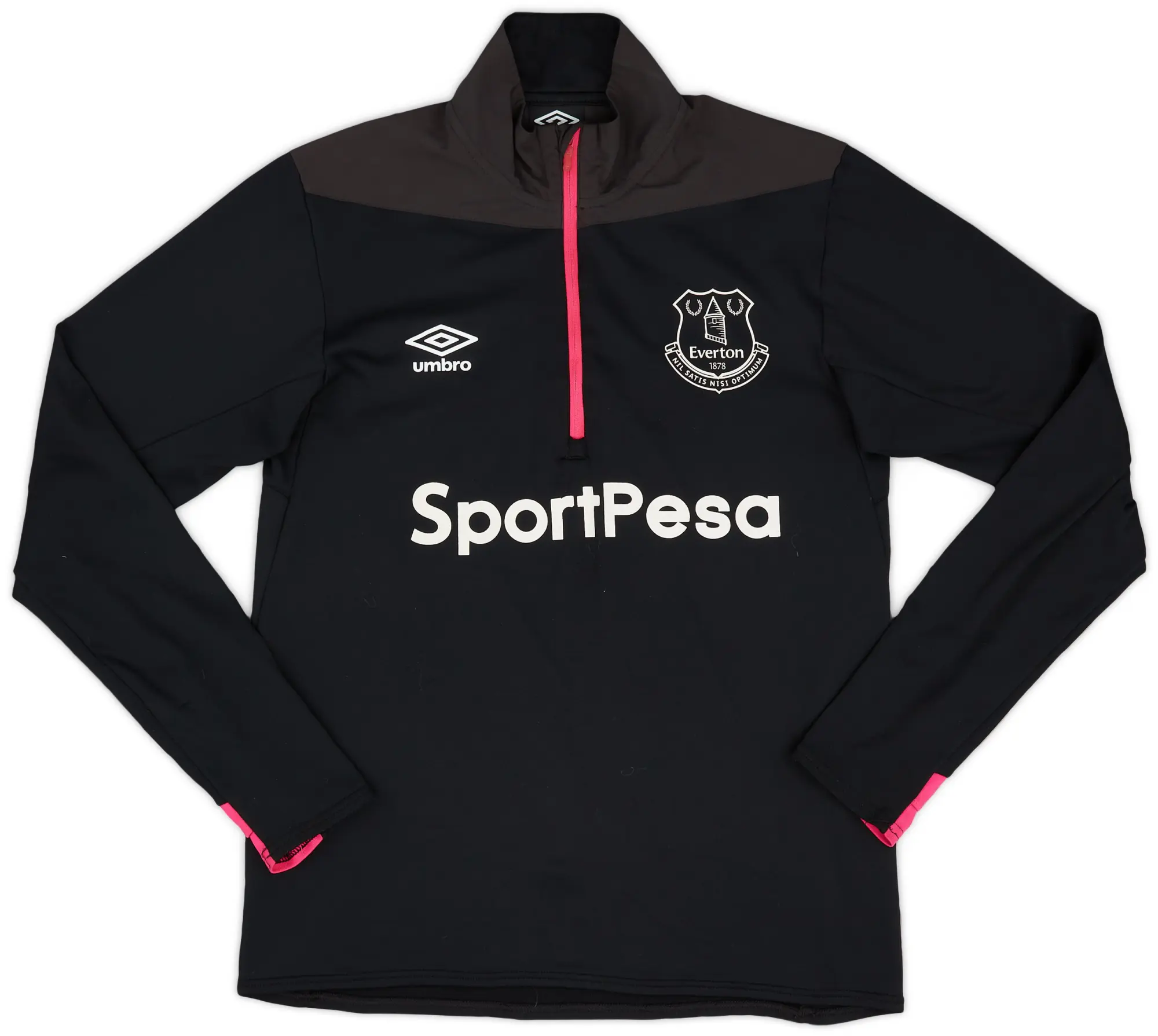 2018-19 Everton Umbro 1/4 Zip Training Top - 9/10 - (S)