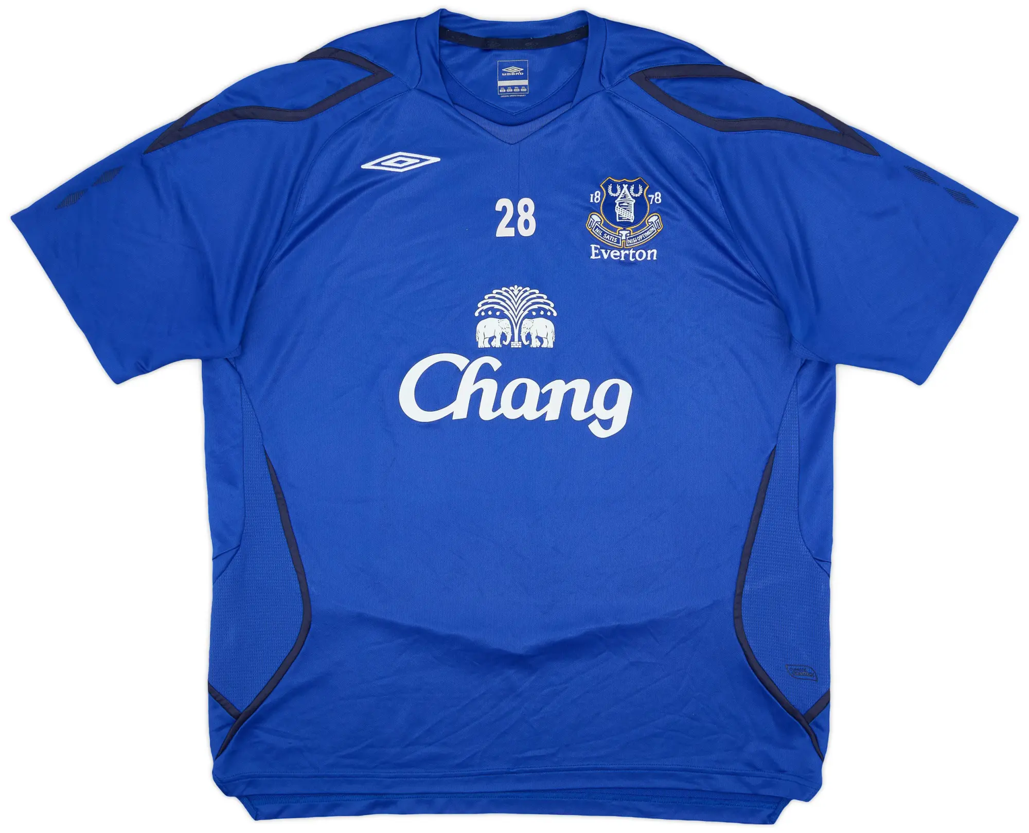 2007-08 Everton Player Issue Umbro Training Shirt #28 - 7/10 - (XXL)