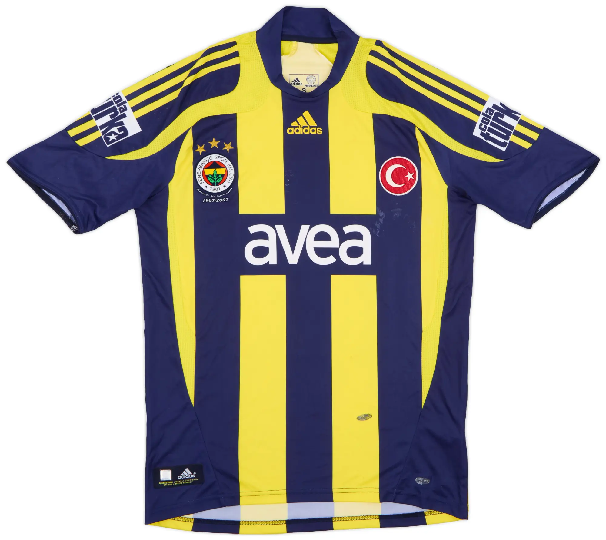 adidas 2007-08 Fenerbahce Home Shirt - 6/10 - (S)
