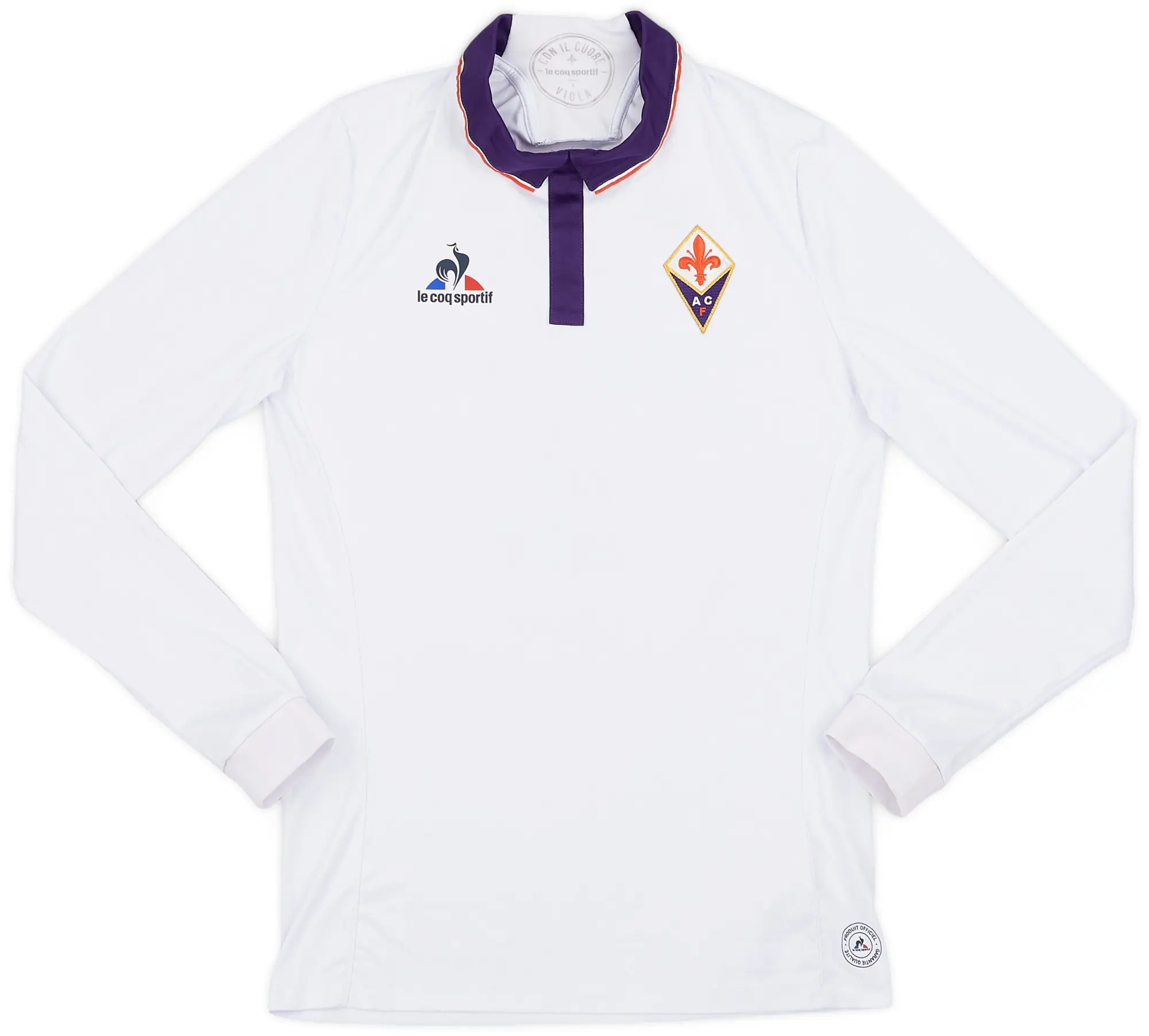 LeCoqSportif 2016-17 Fiorentina Away L/S Shirt #2 - 8/10 - (S)