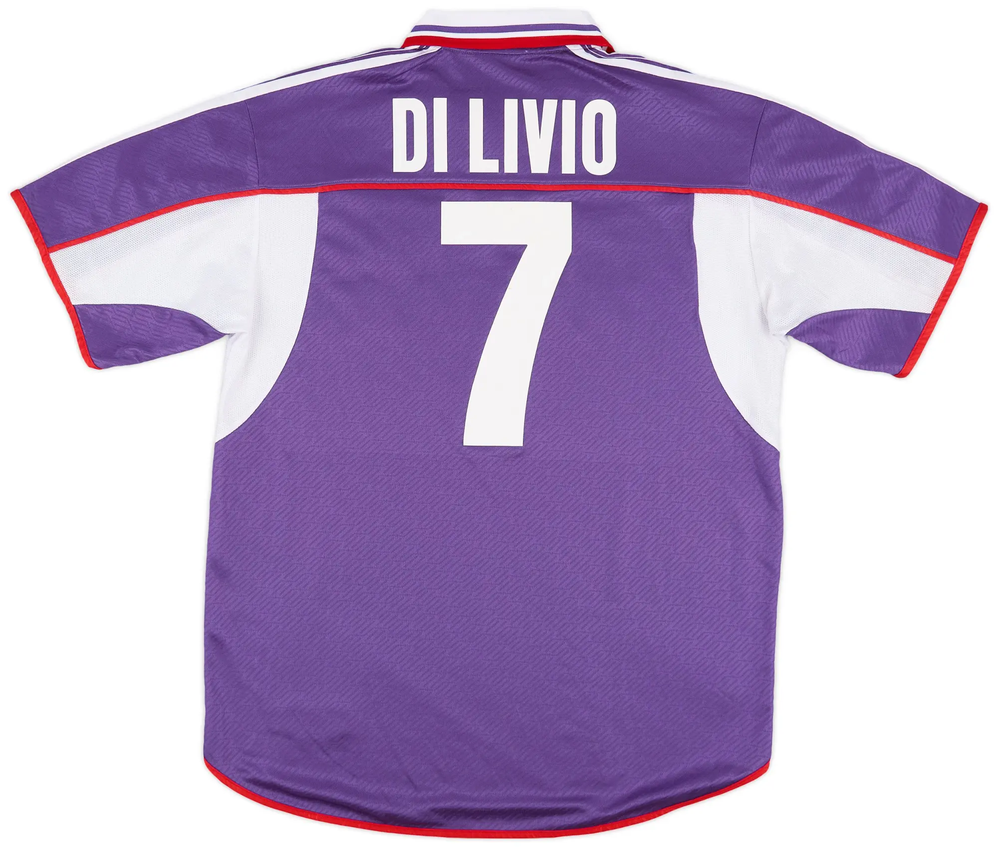 2001-02 Fiorentina Match Issue Home Shirt Di Livio #7