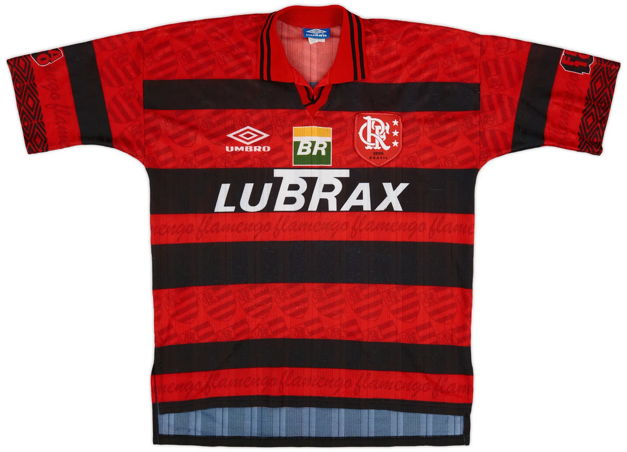 Umbro 1995-96 Flamengo Centenary Home Shirt #11 - 9/10 - (XL)