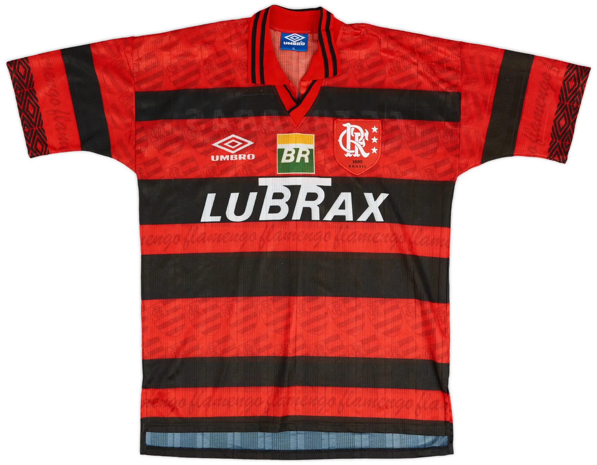 Umbro 1995-96 Flamengo Centenary Home Shirt - 9/10 - (XL)