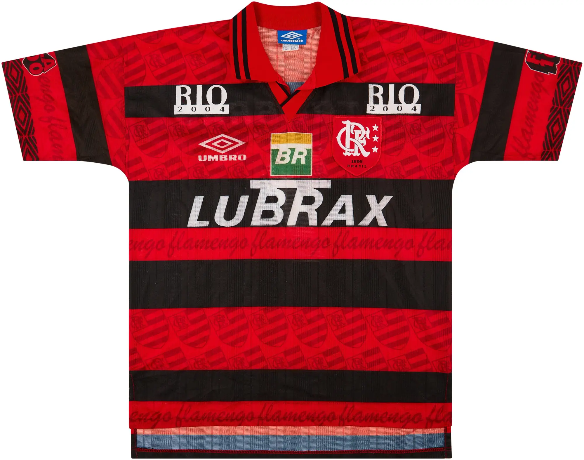 Umbro 1995-96 Flamengo Centenary Home Shirt #7 - 8/10 - (XL)