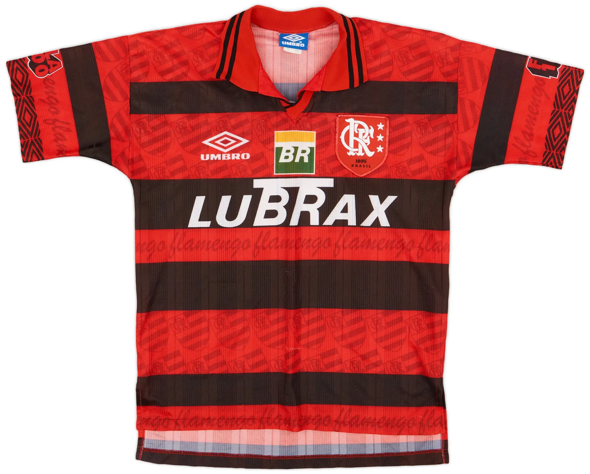 Umbro 1995-96 Flamengo Centenary Home Shirt #11 - 9/10 - (M)