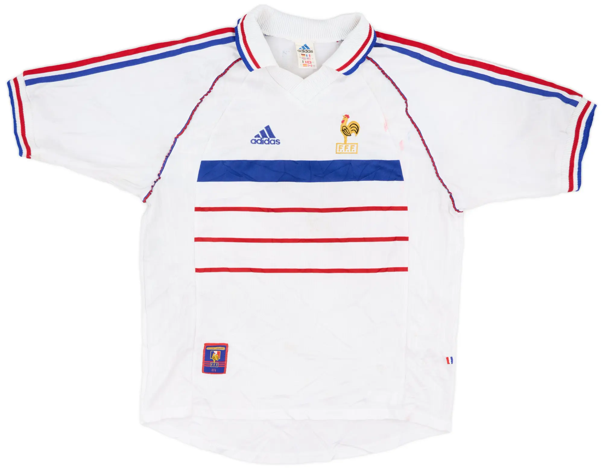 adidas 1998 France Away Shirt - 5/10 - (L)