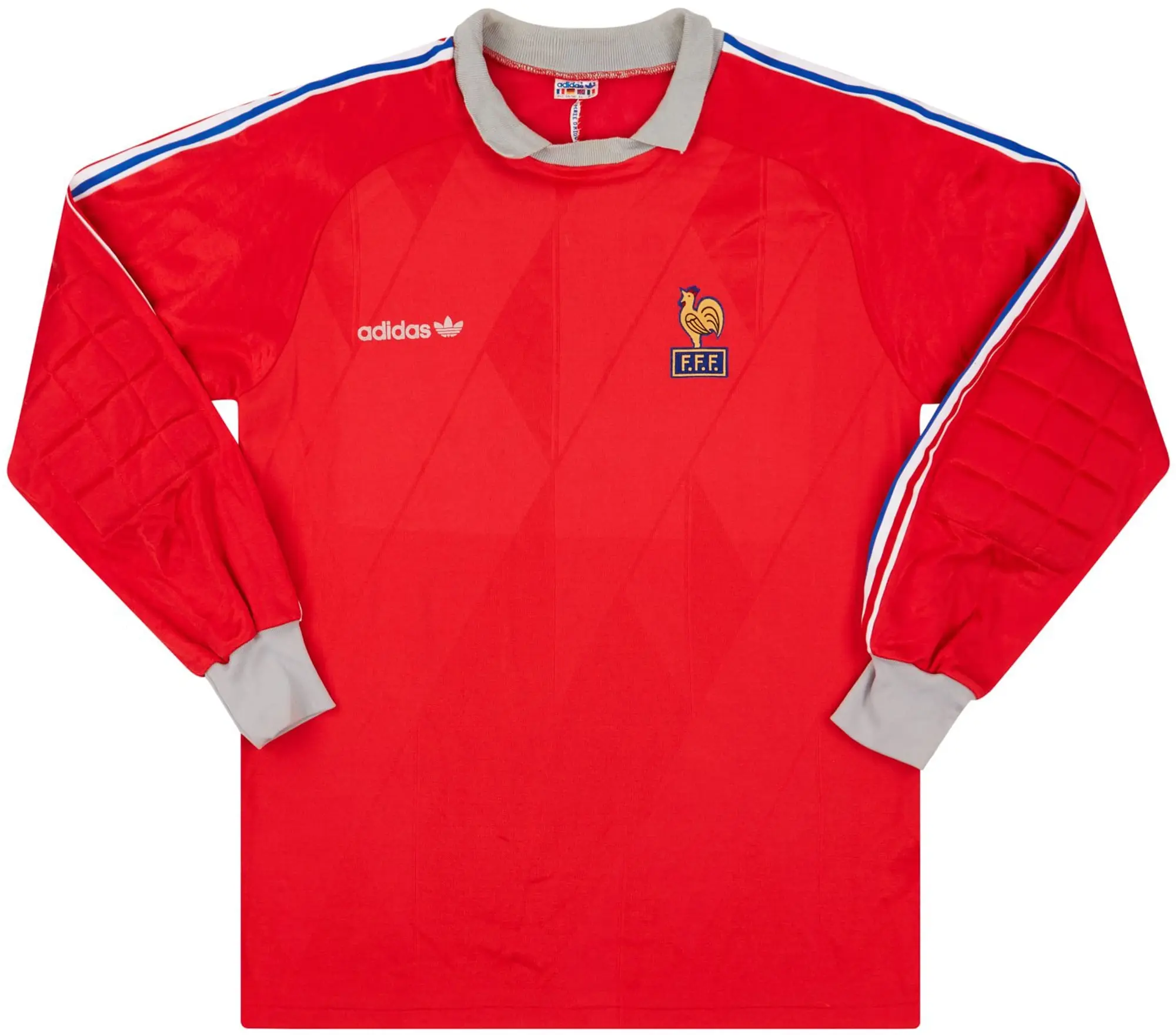 adidas 1989-90 France U-19 Match Issue GK Shirt #1 (Wimbee)
