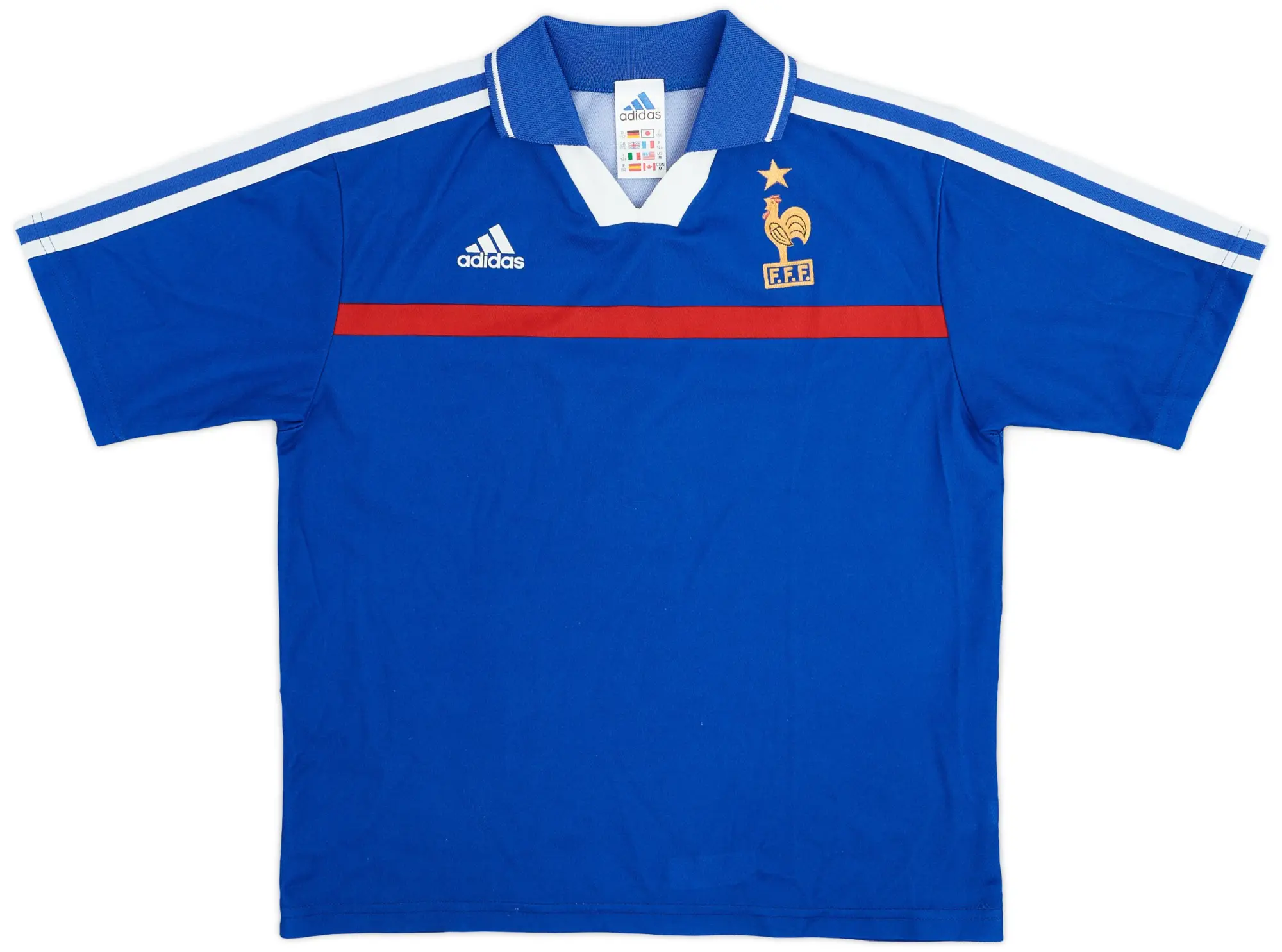 adidas 2000-02 France Home Shirt - 7/10 - (M.Boys)