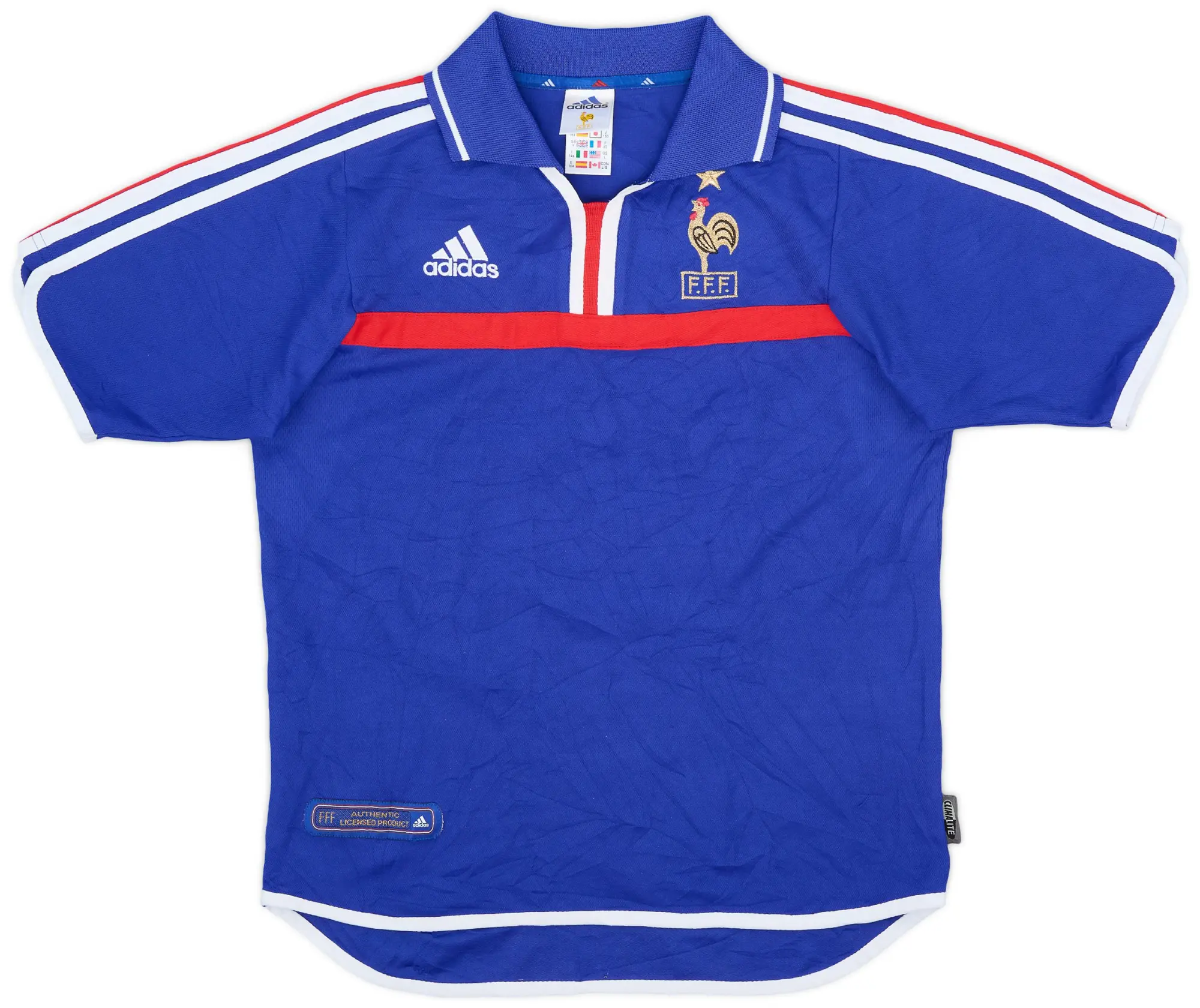 adidas 2000-02 France Home Shirt - 6/10 - (Y)