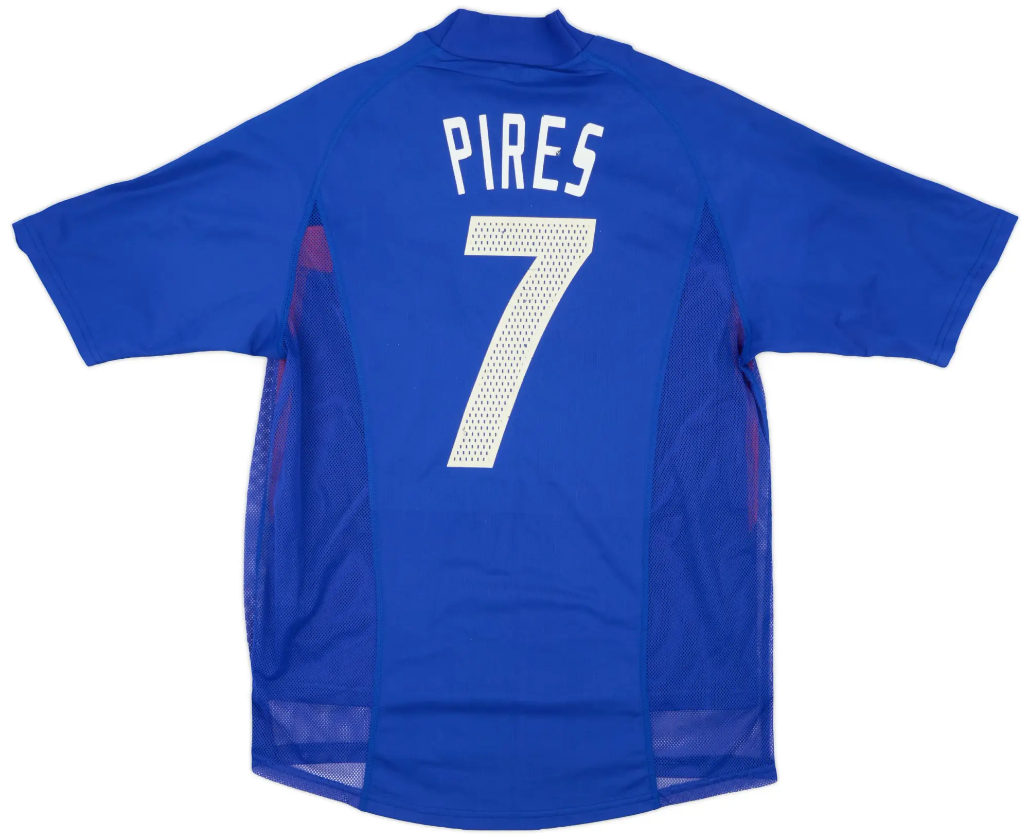 adidas 2002-04 France Player Issue Home Shirt Pires #7 - 7/10 - (M)