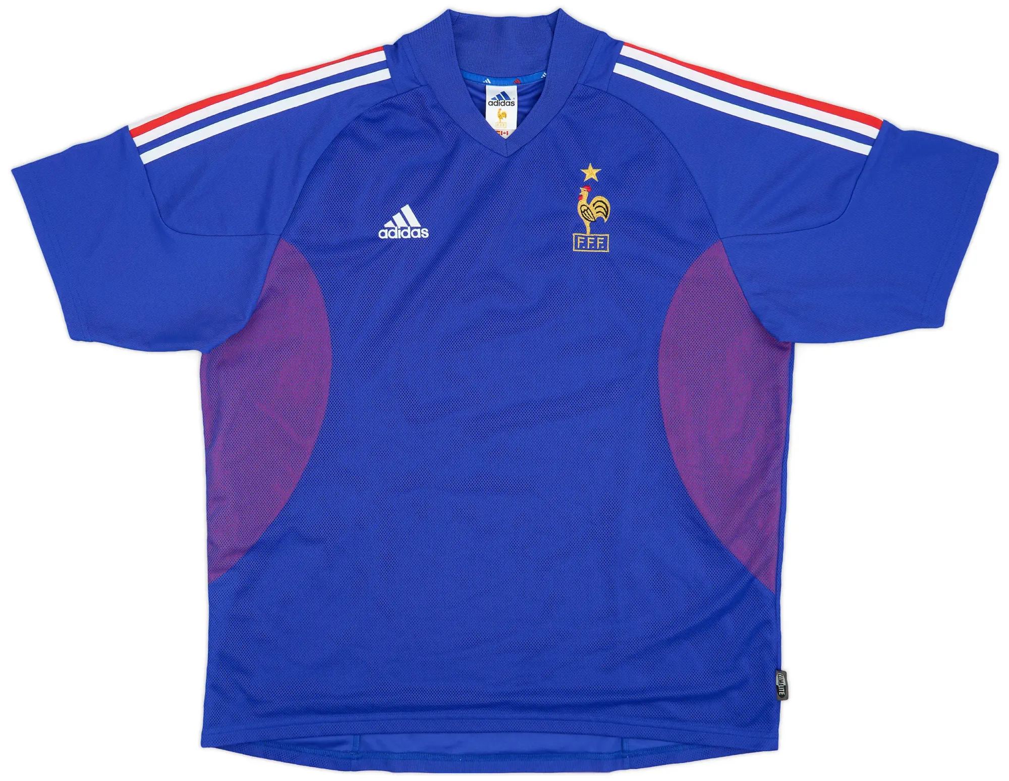 adidas 2002-04 France 'Signed' Home Shirt - 8/10 - (XL)