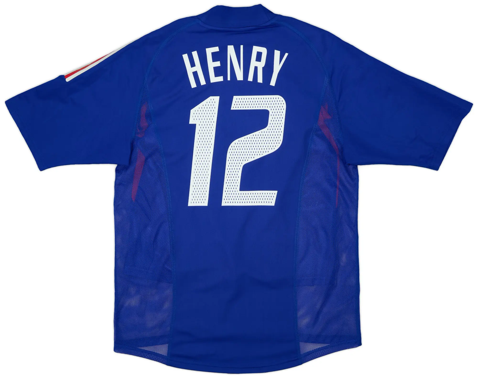 adidas 2002-04 France Player Issue Home Shirt Henry #12 - 9/10 - (M)