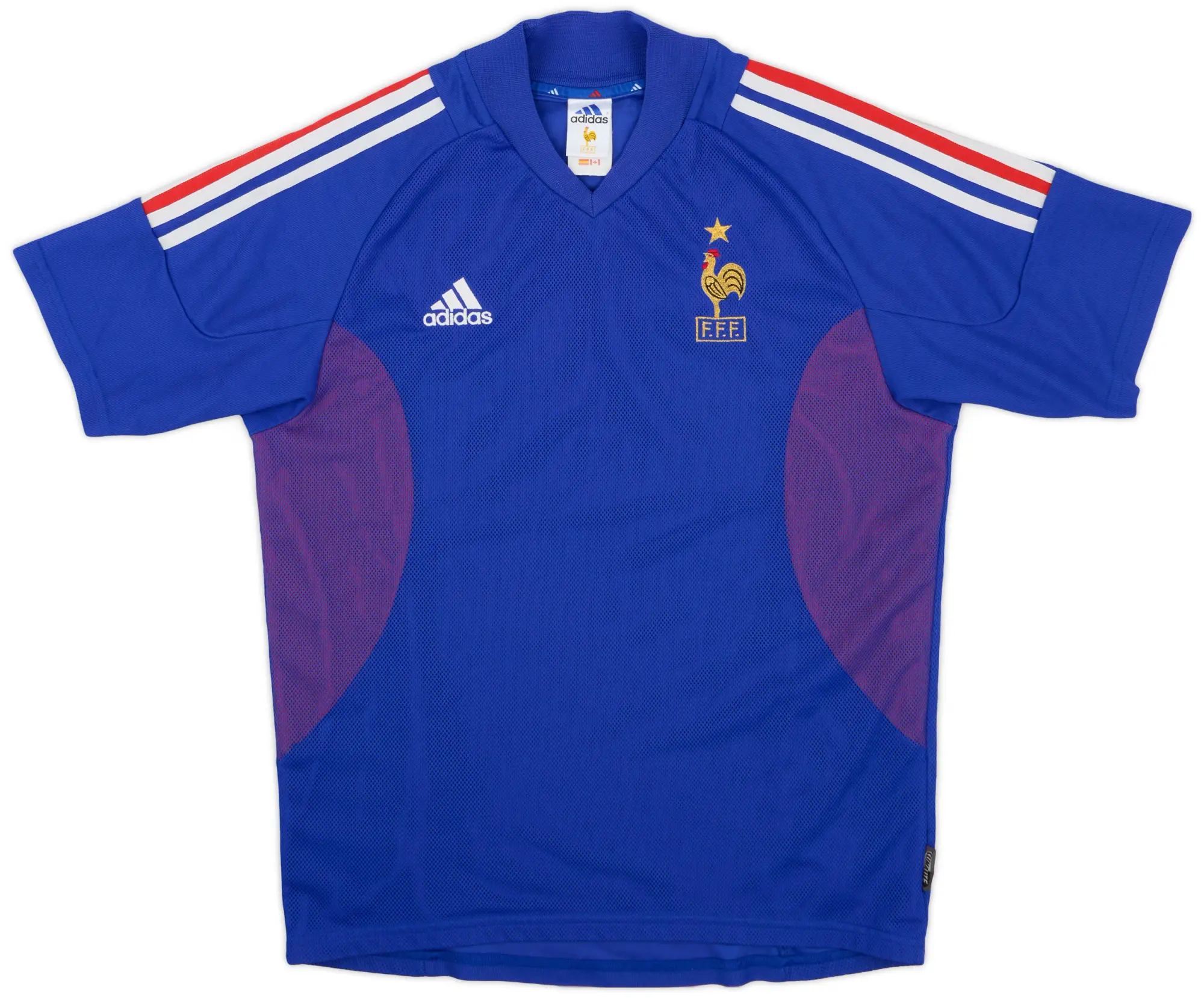 adidas 2002-04 France 'Signed' Home Shirt - 7/10 - (S)