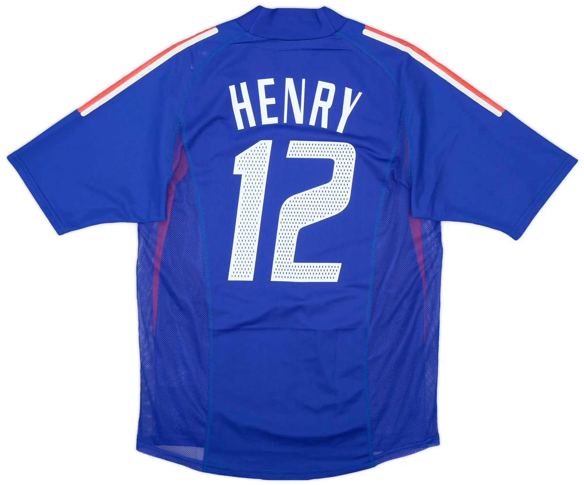 adidas 2002-04 France Player Issue Home Shirt Henry #12 - 6/10 - (M)