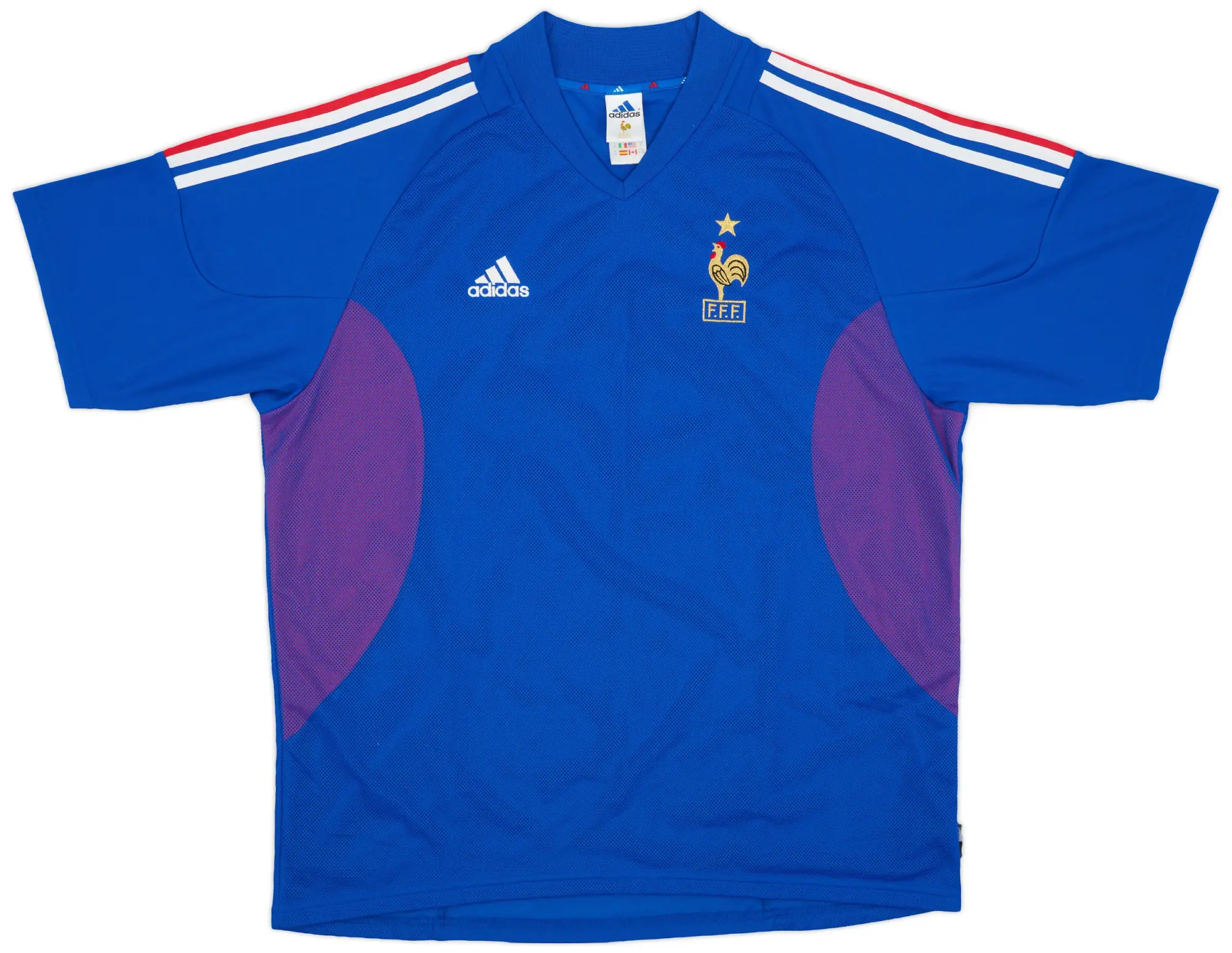 adidas 2002-04 France Home Shirt #10 - 7/10 - (XL)