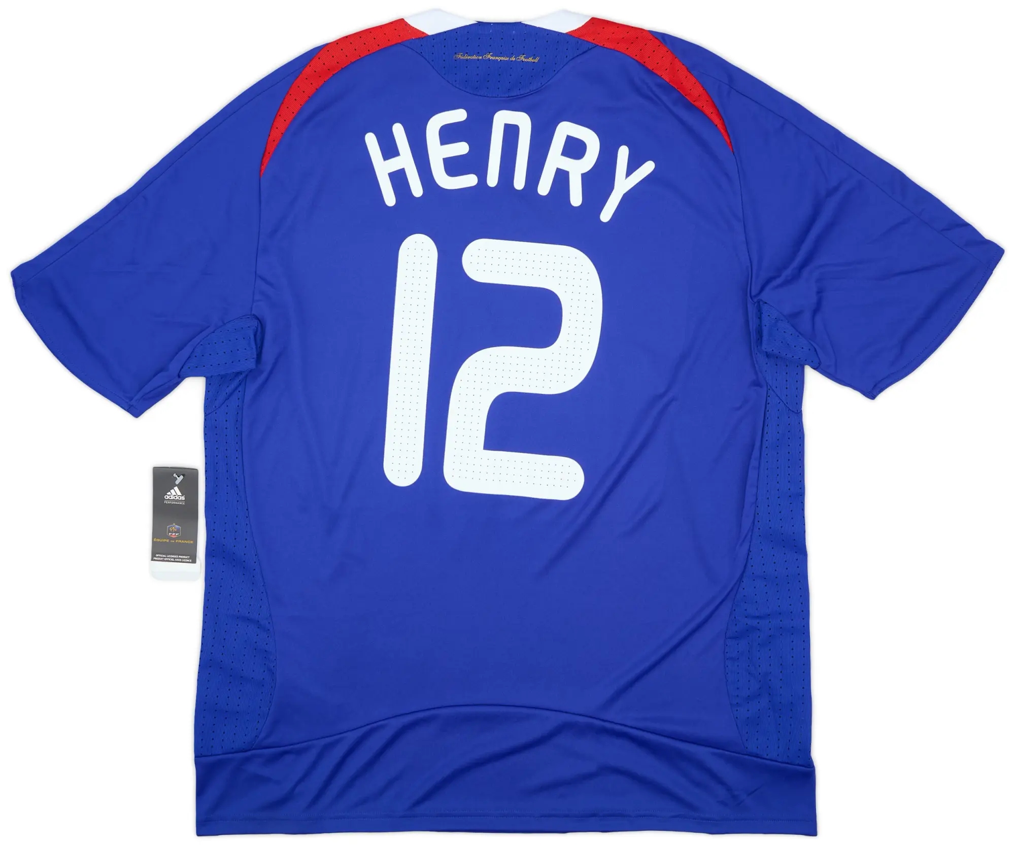 adidas 2007-08 France Home Shirt Henry #12 (XL)
