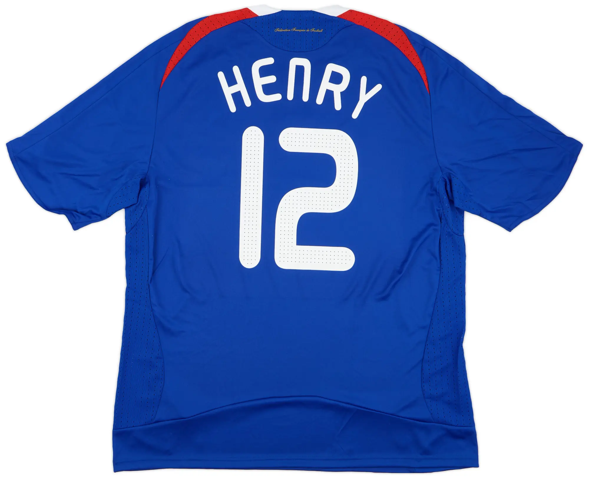 adidas 2007-08 France Home Shirt Henry #12 (XL)