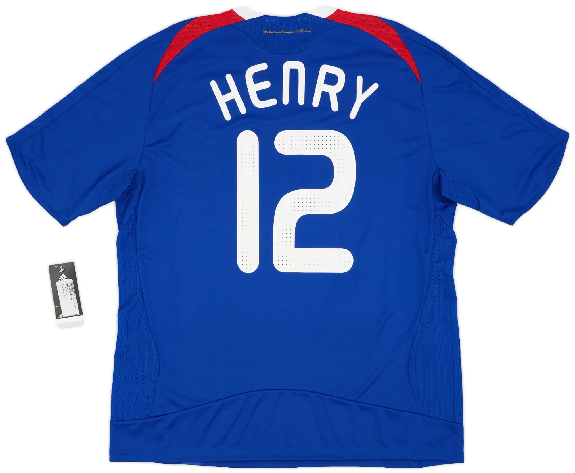 adidas 2007-08 France Home Shirt Henry #12 (XL)