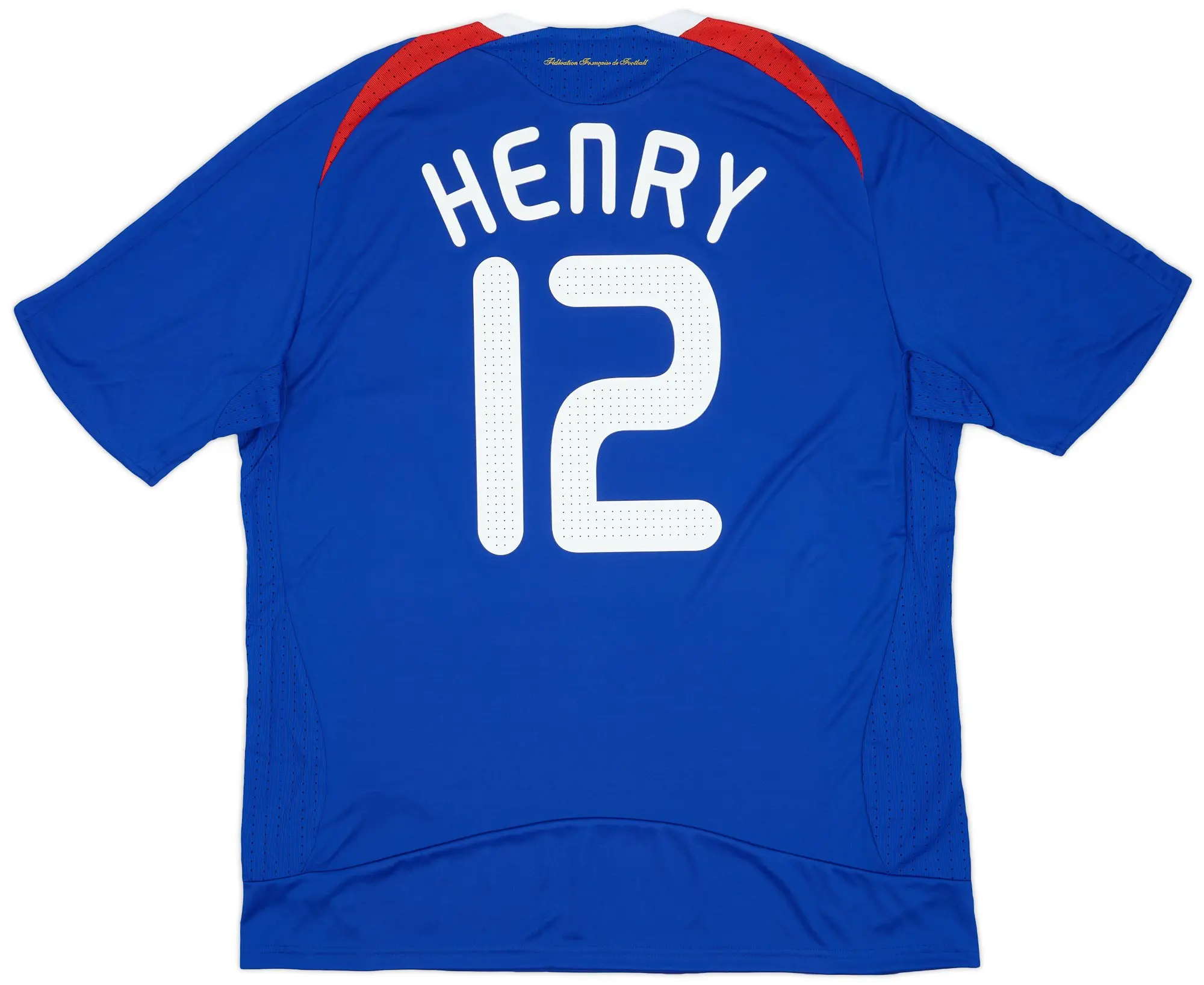 adidas 2007-08 France Home Shirt Henry #12 (XL)
