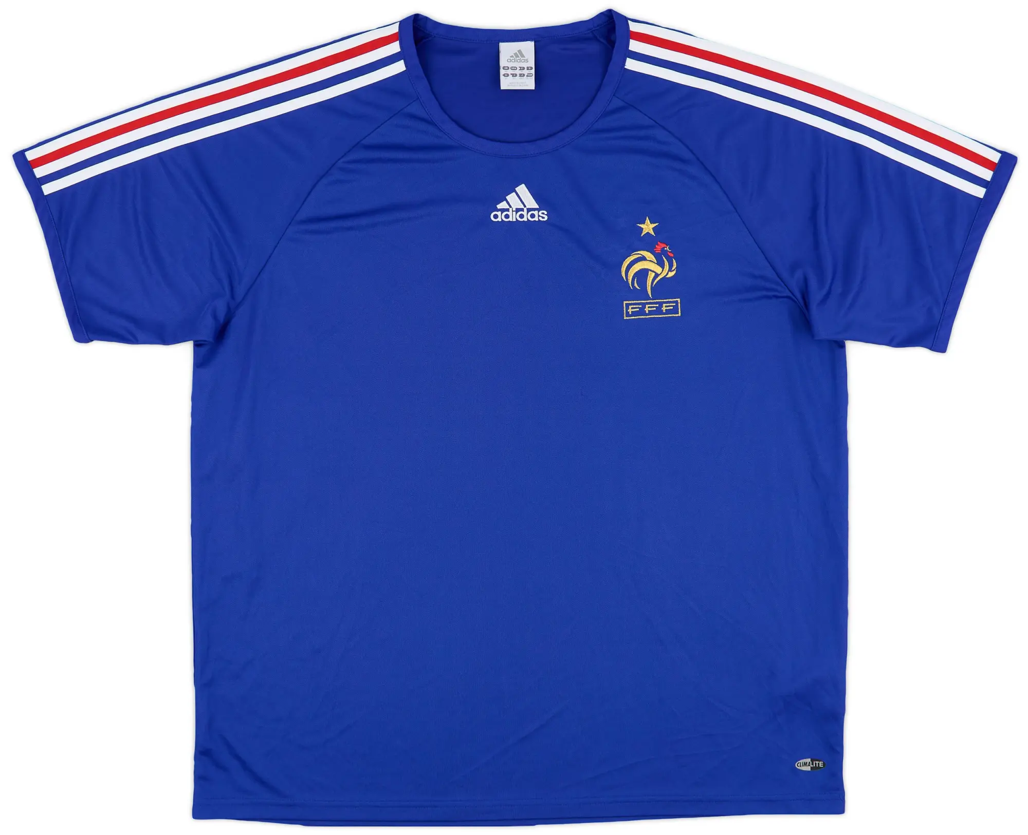 adidas 2007-08 France Basic Home Shirt - 8/10 - (XL)