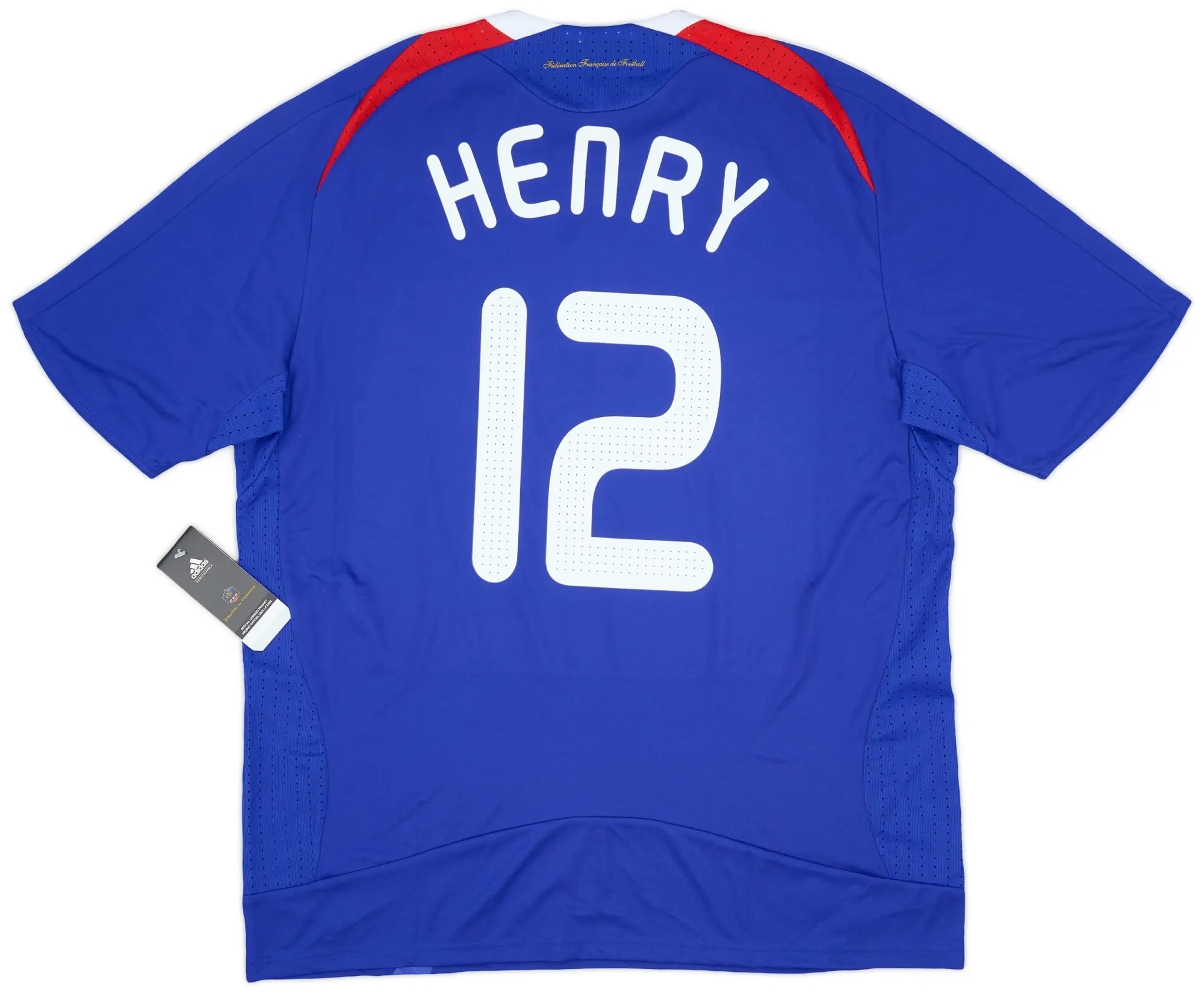 adidas 2007-08 France Home Shirt Henry #12 (XL)