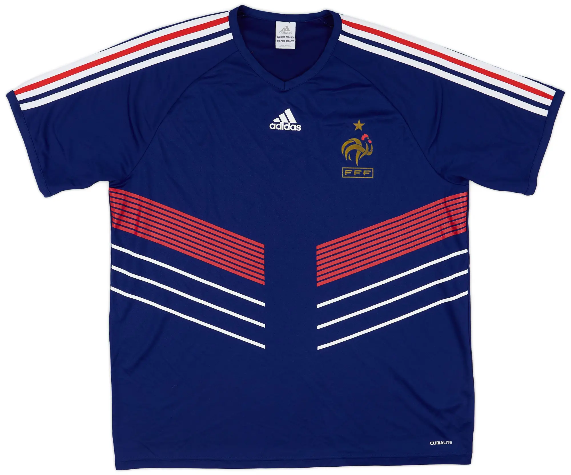 adidas 2009-10 France Basic Home Shirt - 7/10 - (XL)