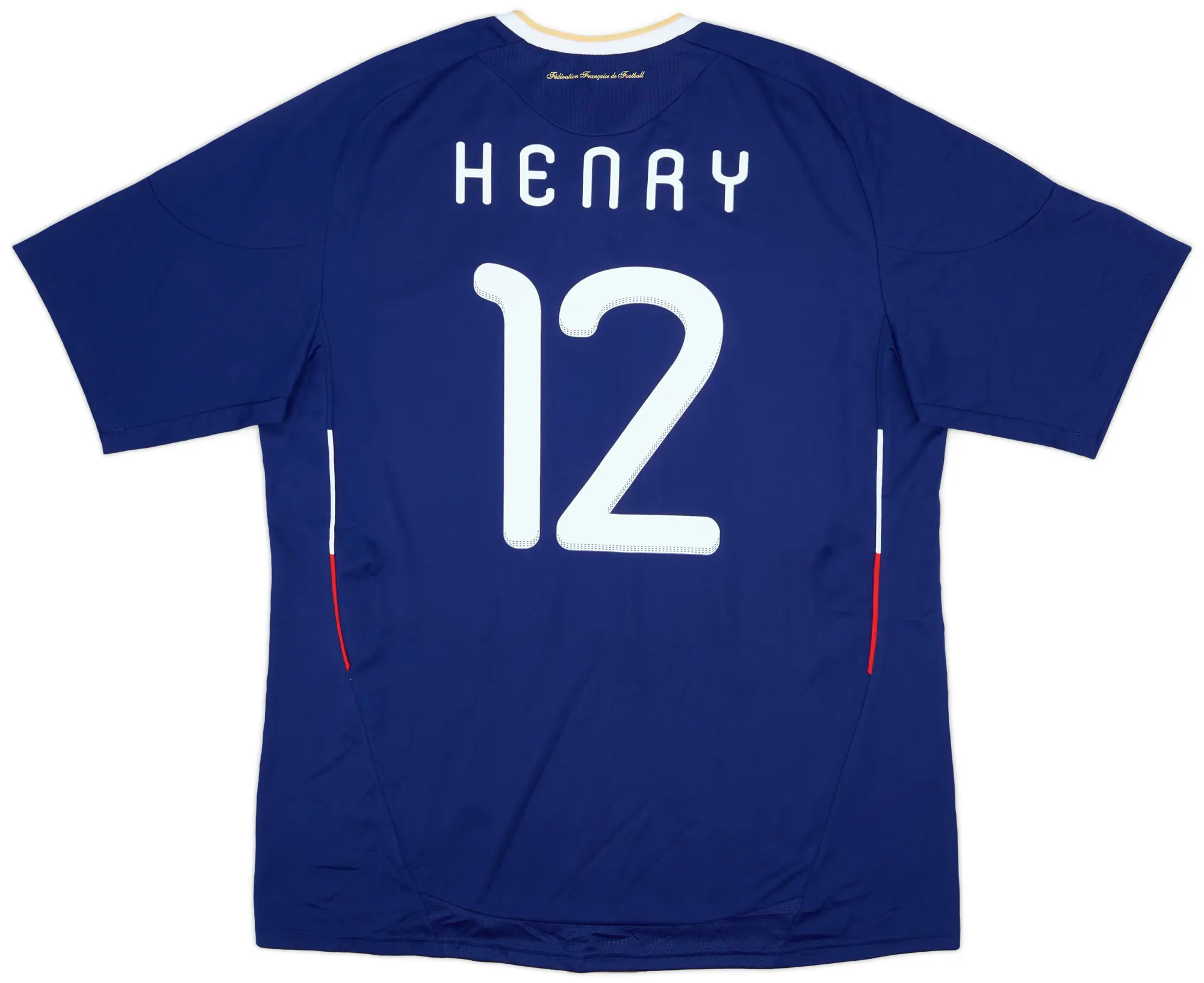 adidas 2009-10 France Home Shirt Henry #12 (XL)