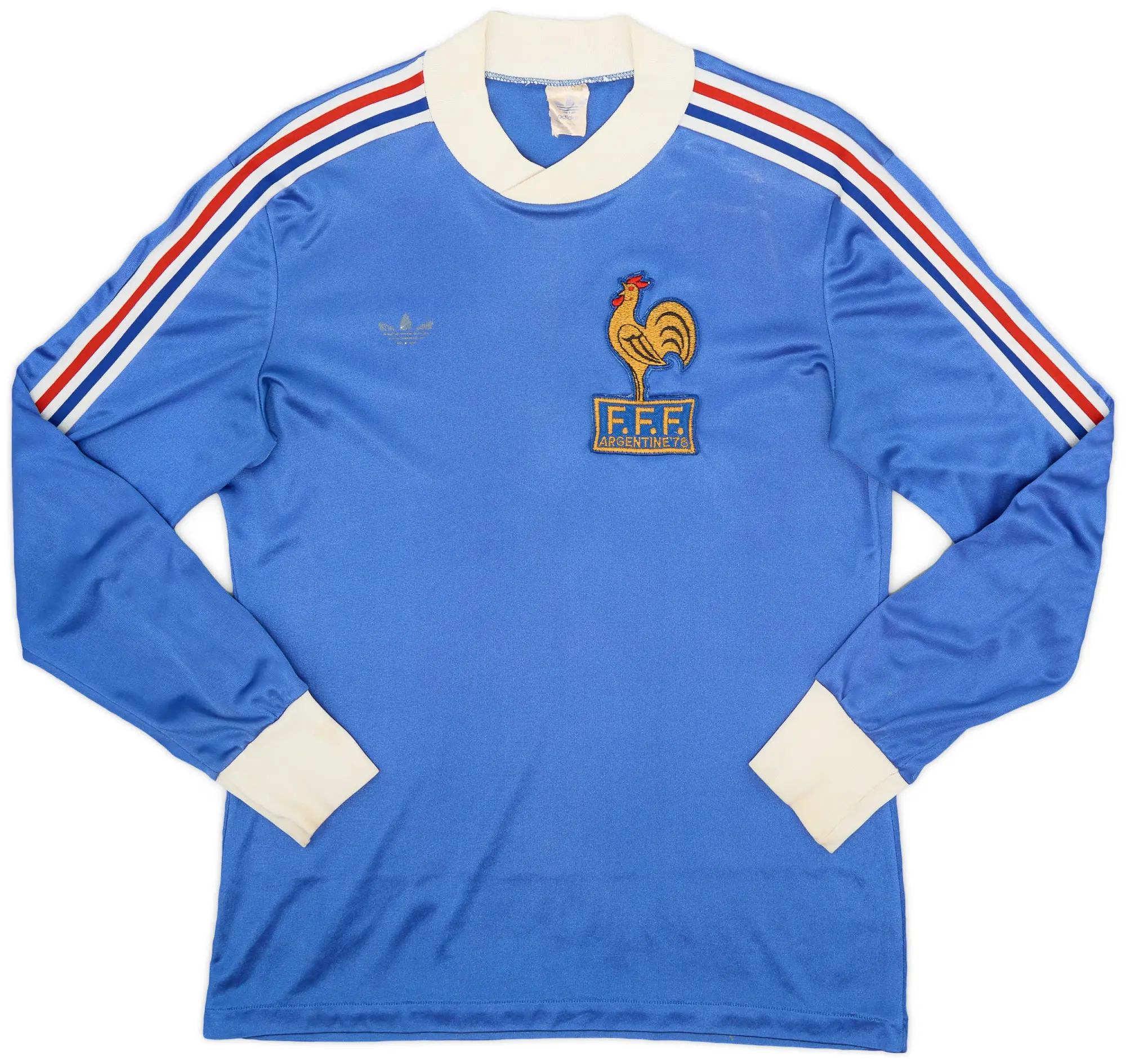 adidas 1978-80 France World Cup Home L/S Shirt - 5/10 - (M)