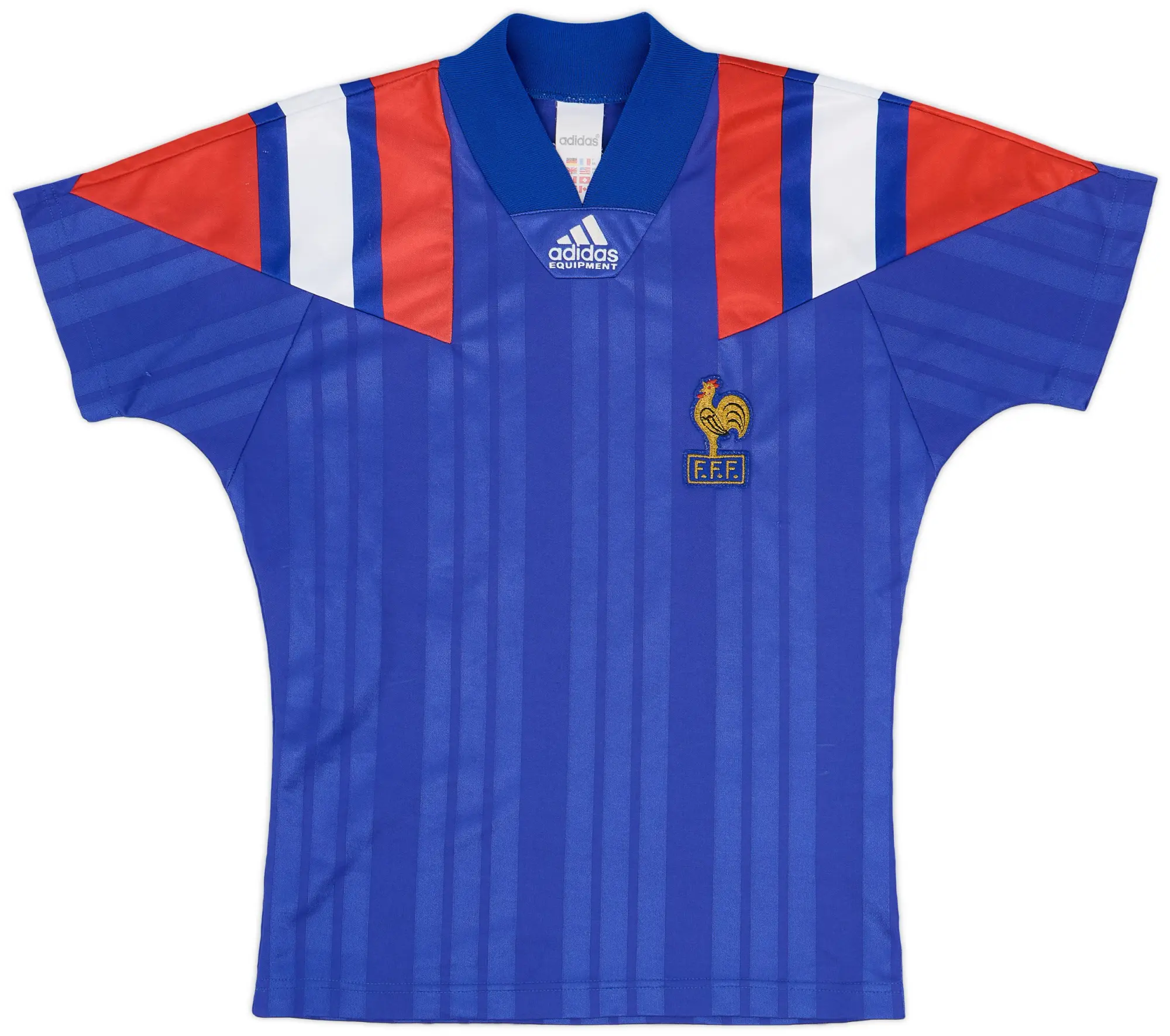 adidas 1992-94 France Home Shirt - 8/10 - (XS)