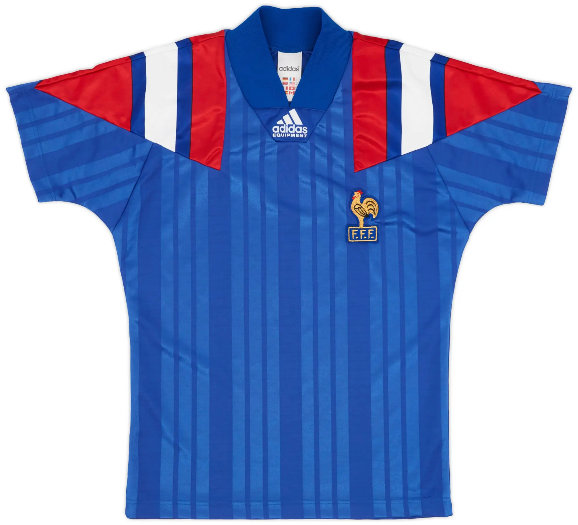adidas 1992-94 France Home Shirt - 9/10 - (XS)