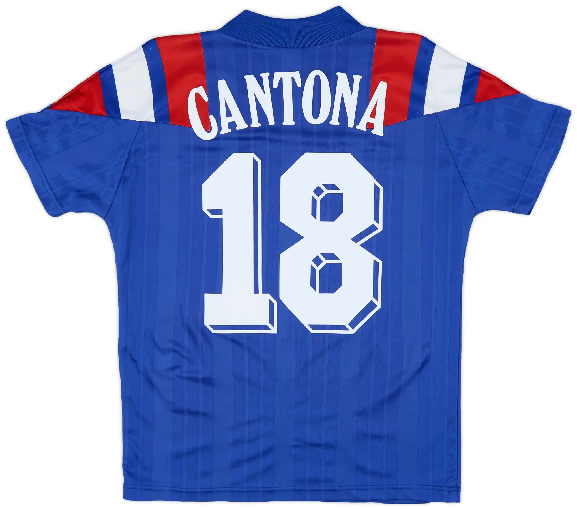 adidas 1992-94 France Home Shirt Cantona #18 - 8/10 - (S)