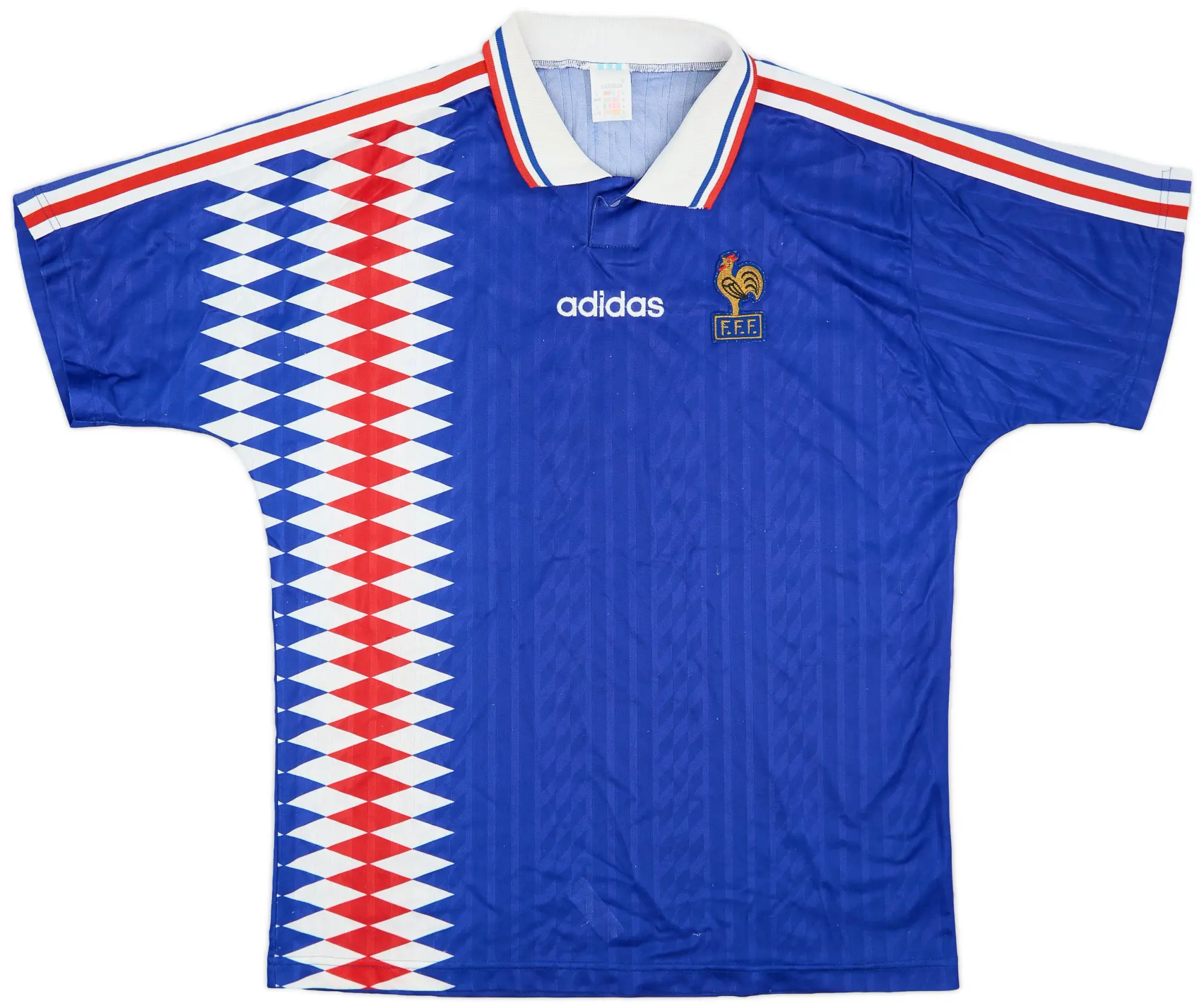 adidas 1994-96 France Home Shirt - 8/10 - (L/XL)