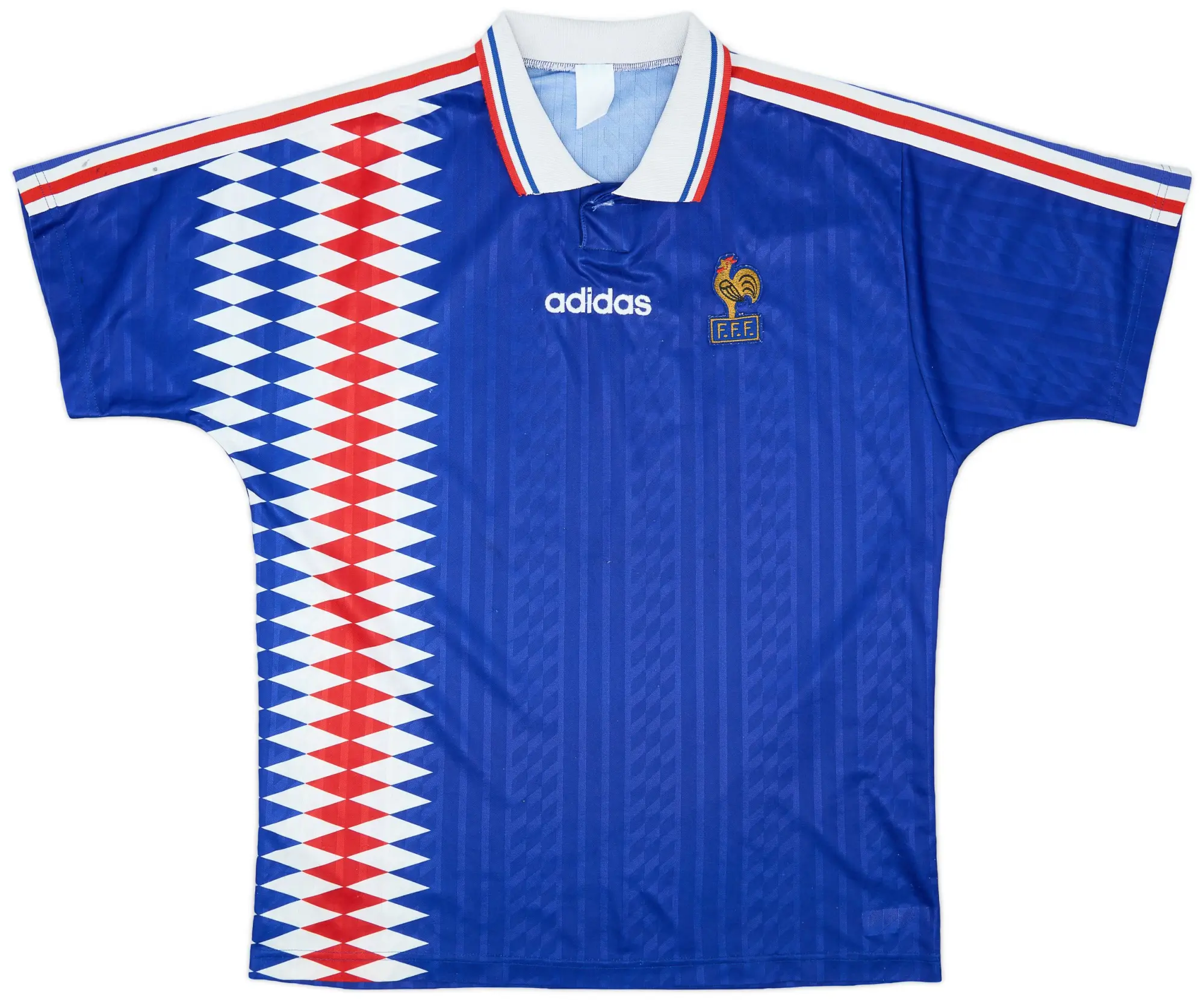 adidas 1994-96 France Home Shirt - 9/10 - (L/XL)